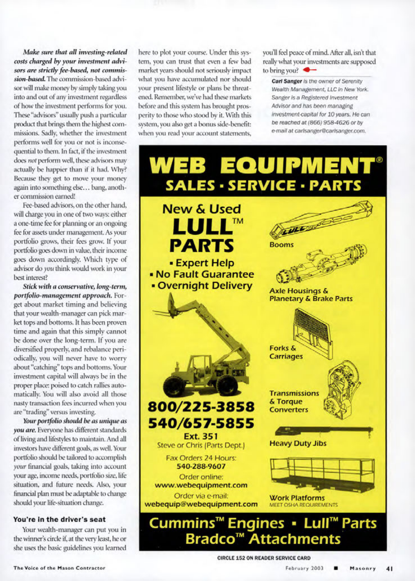 Masonry Magazine February 2003 Page. 43