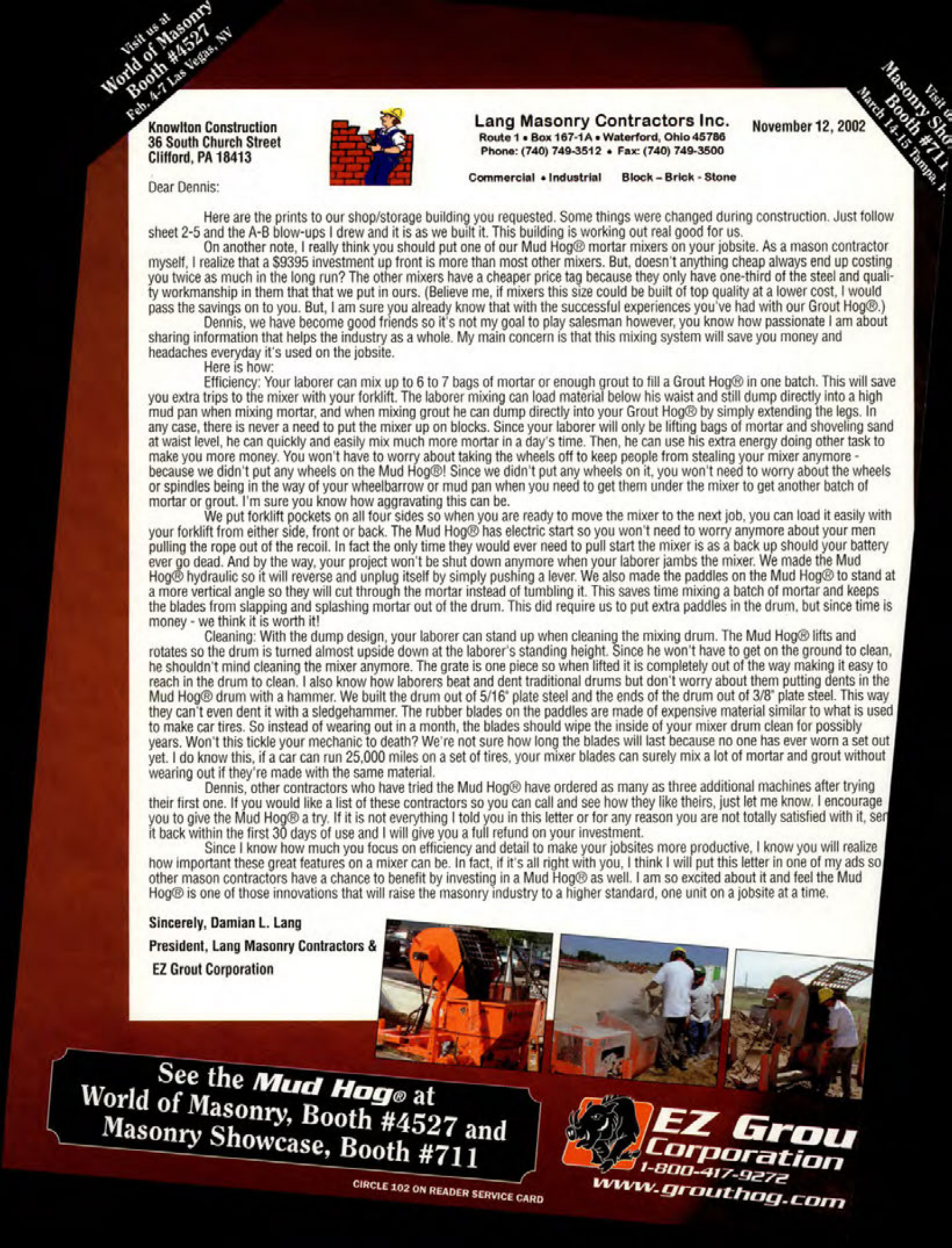 Masonry Magazine February 2003 Page. 52