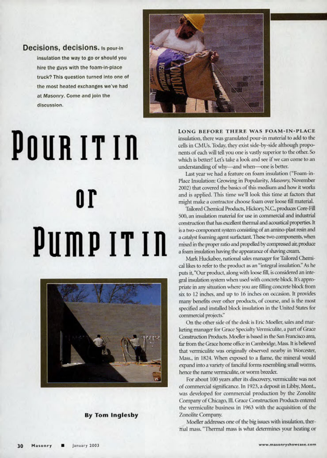 Masonry Magazine January 2003 Page. 34