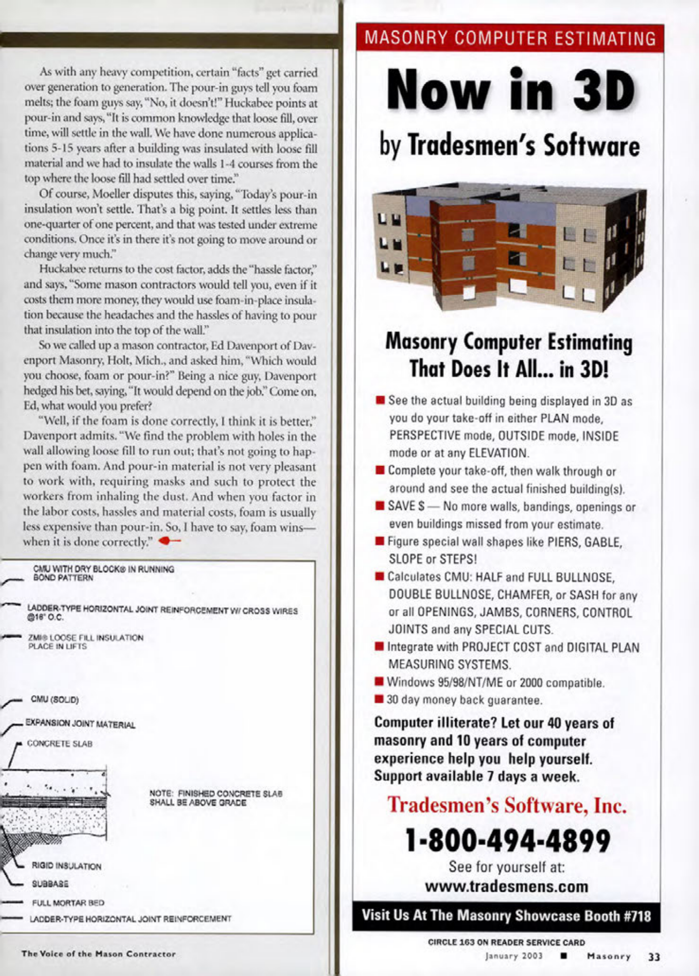 Masonry Magazine January 2003 Page. 37