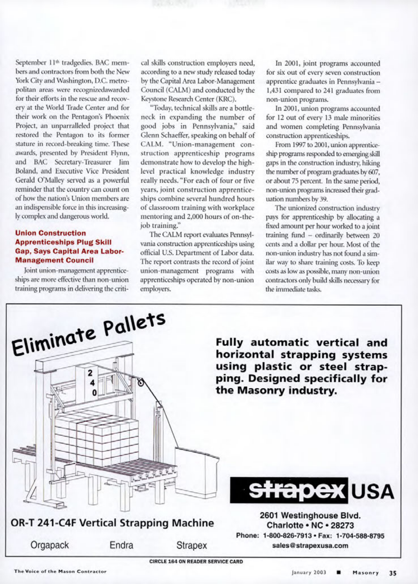 Masonry Magazine January 2003 Page. 39
