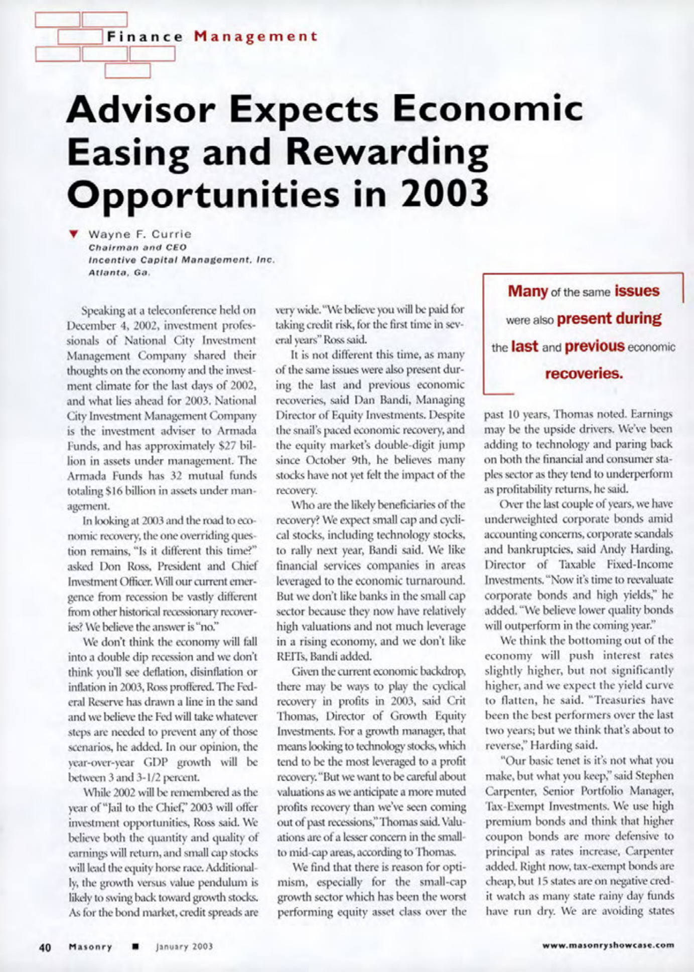 Masonry Magazine January 2003 Page. 44