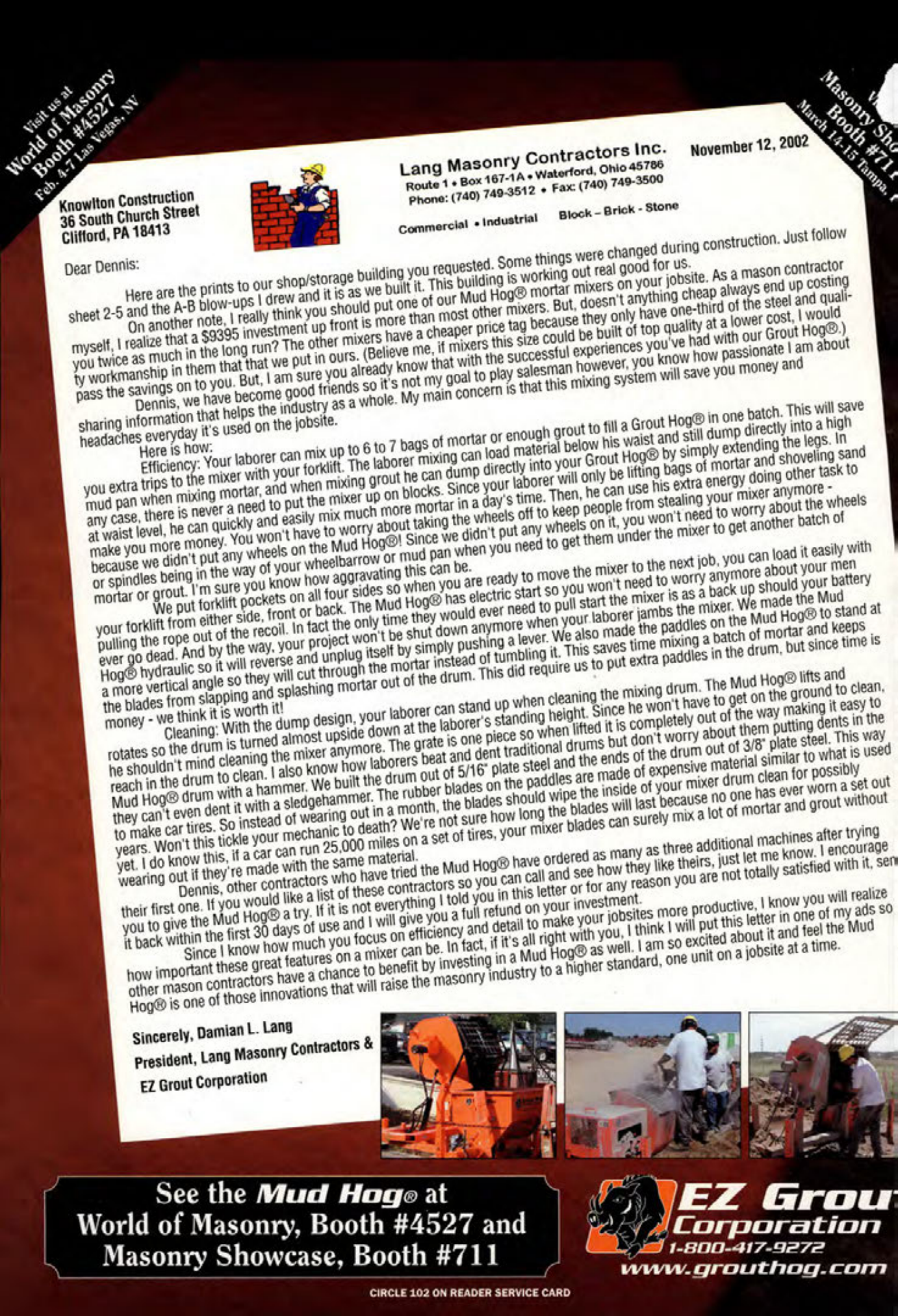 Masonry Magazine January 2003 Page. 56