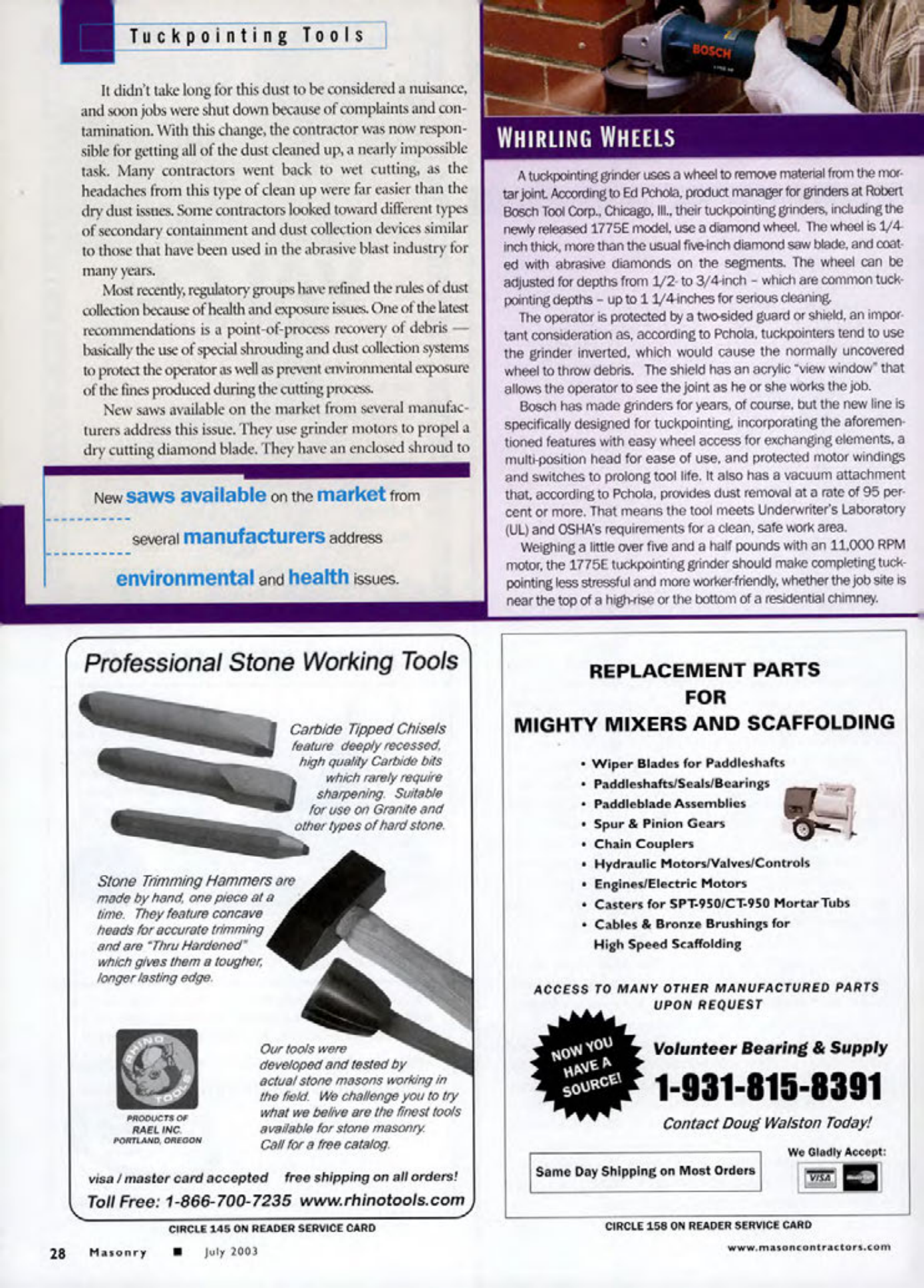 Masonry Magazine July 2003 Page. 30