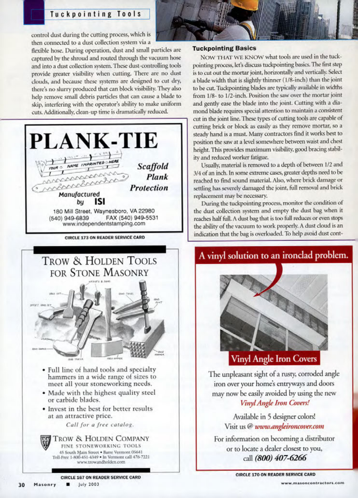 Masonry Magazine July 2003 Page. 32