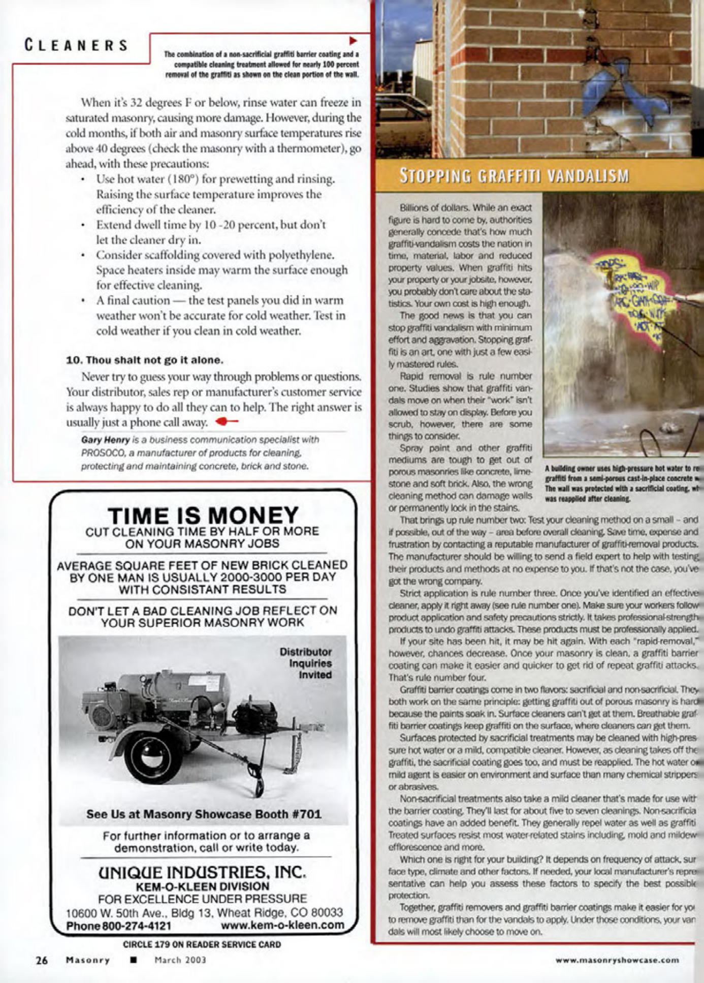 Masonry Magazine March 2003 Page. 28