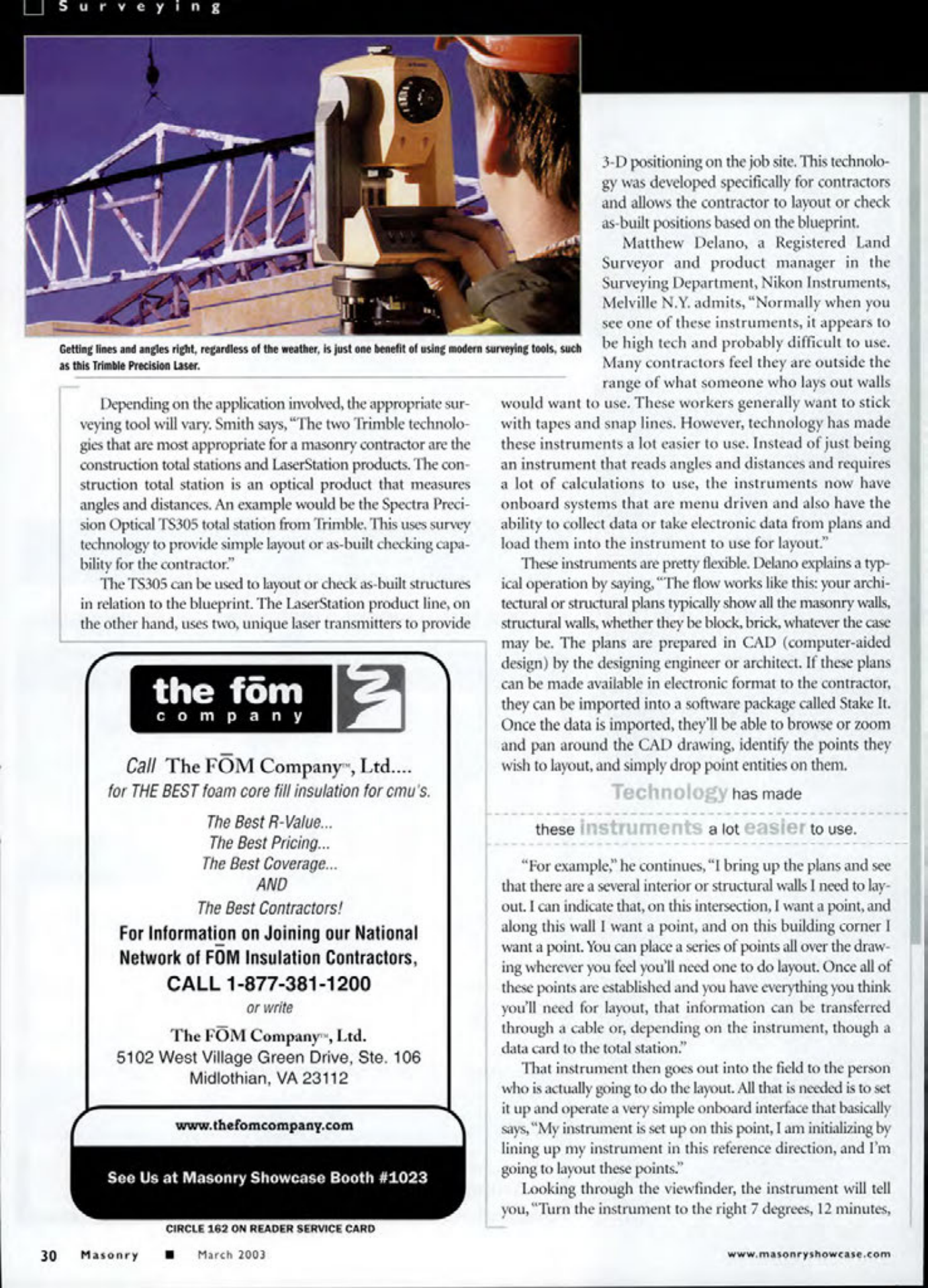 Masonry Magazine March 2003 Page. 32