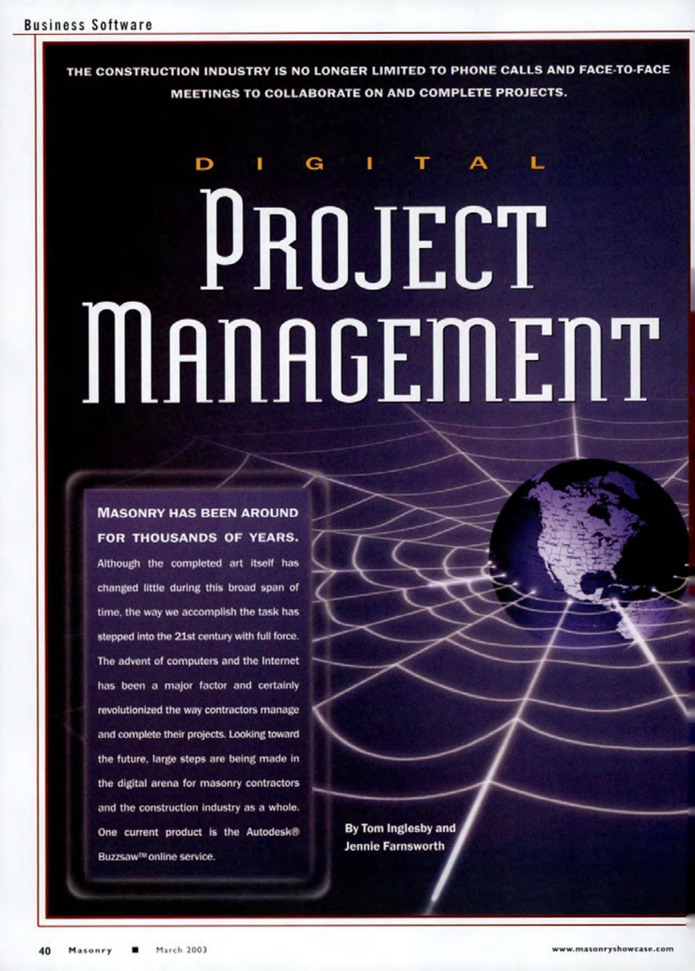 Masonry Magazine March 2003 Page. 42