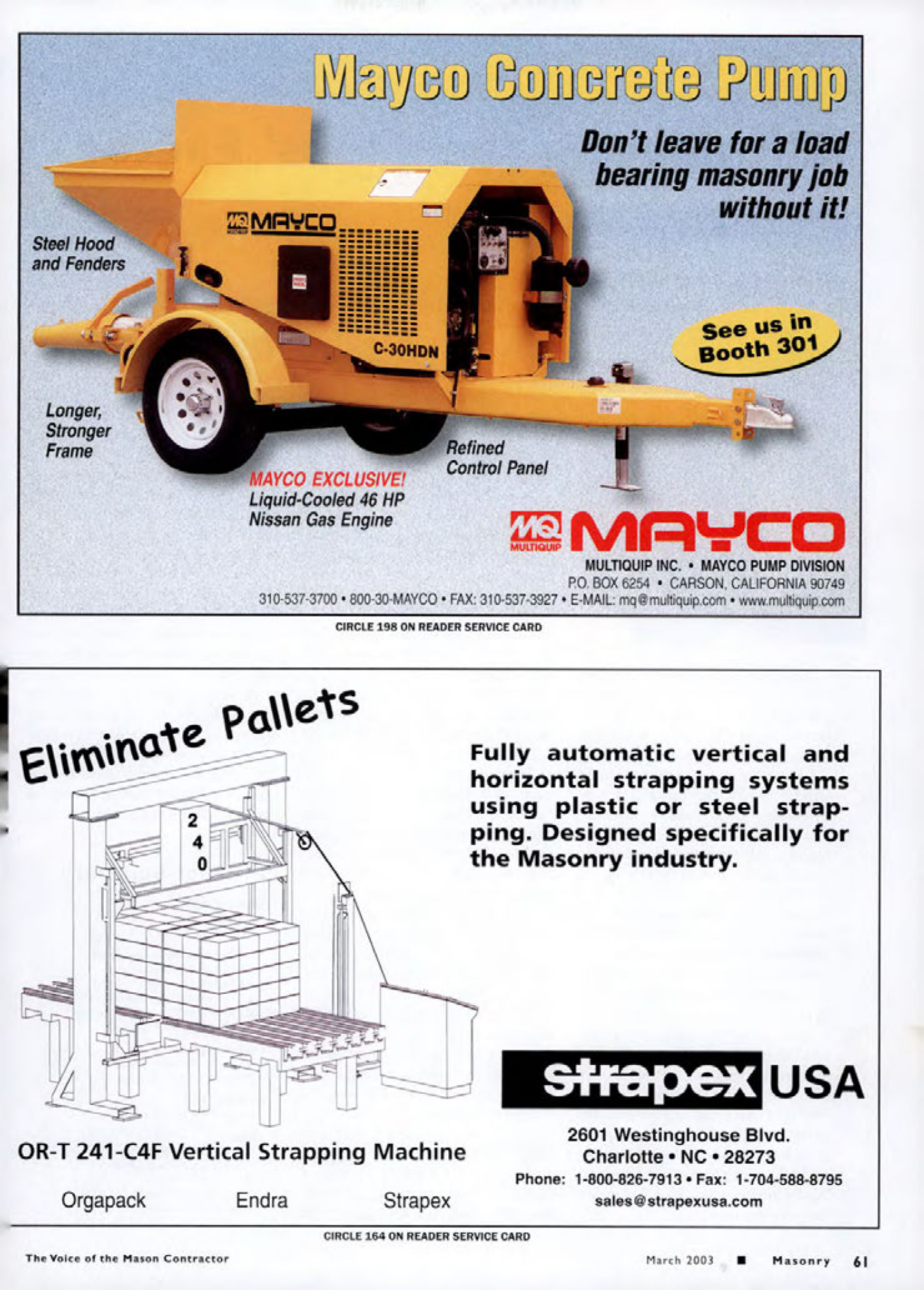 Masonry Magazine March 2003 Page. 63