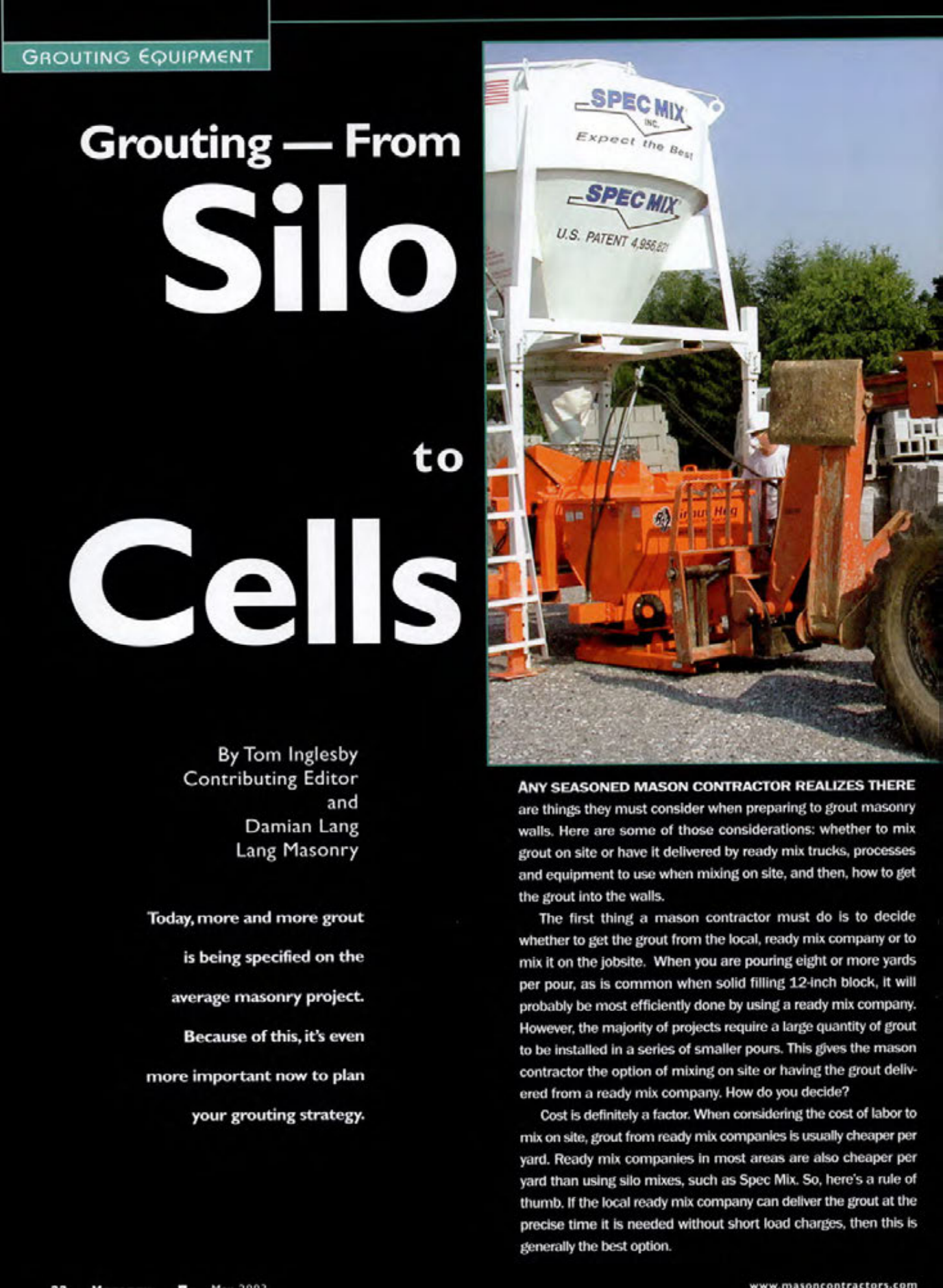 Masonry Magazine May 2003 Page. 24