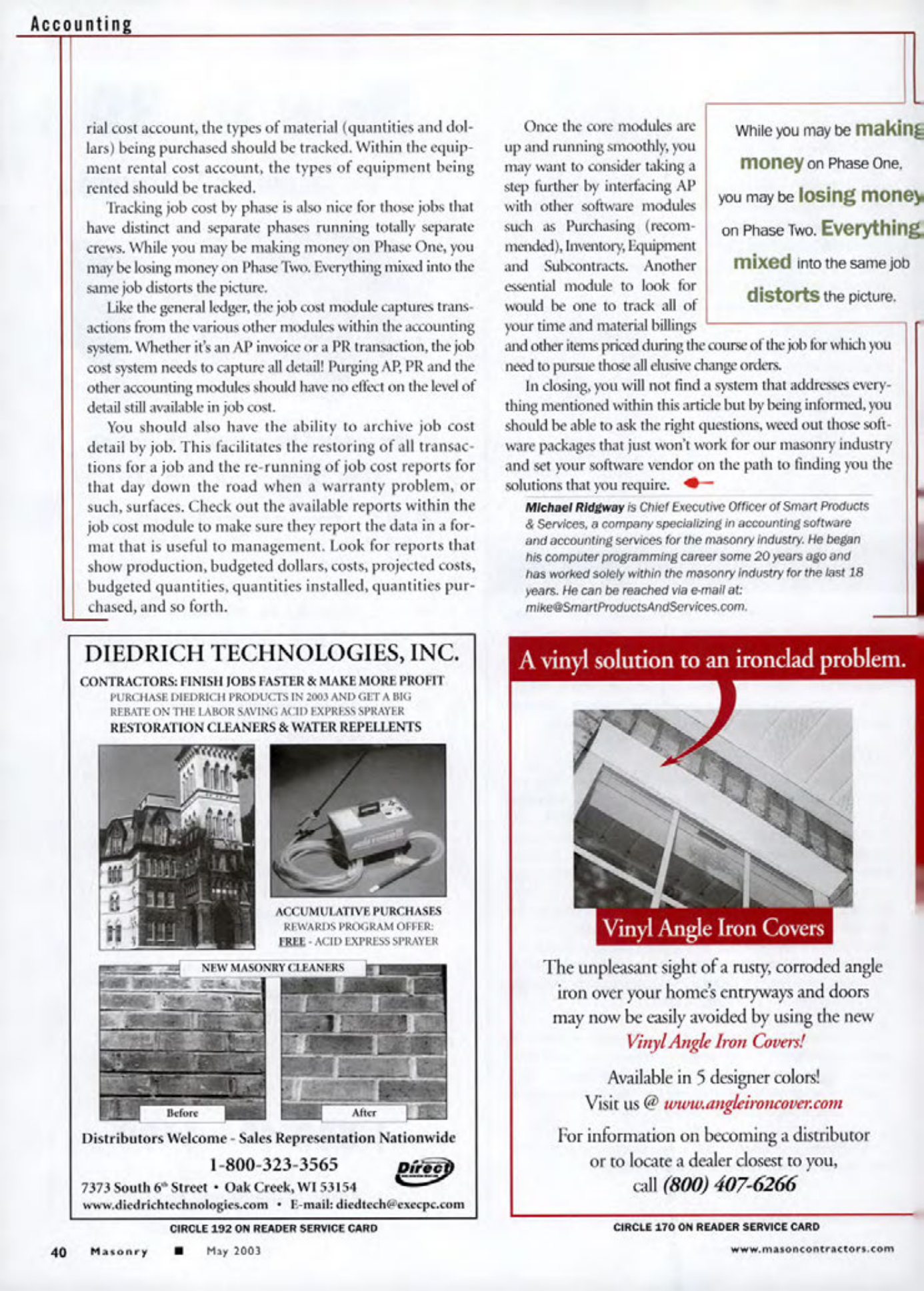 Masonry Magazine May 2003 Page. 42