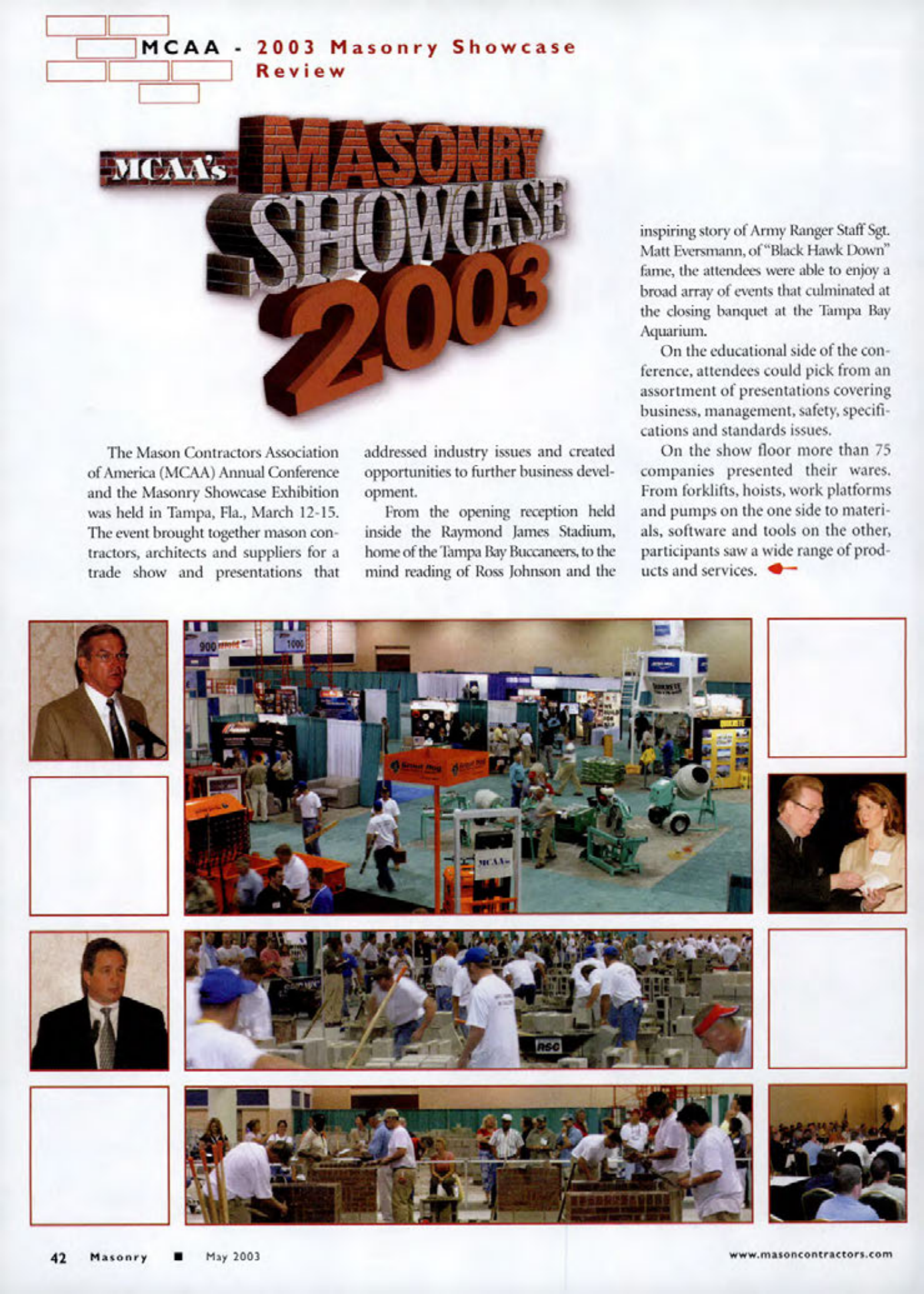 Masonry Magazine May 2003 Page. 44