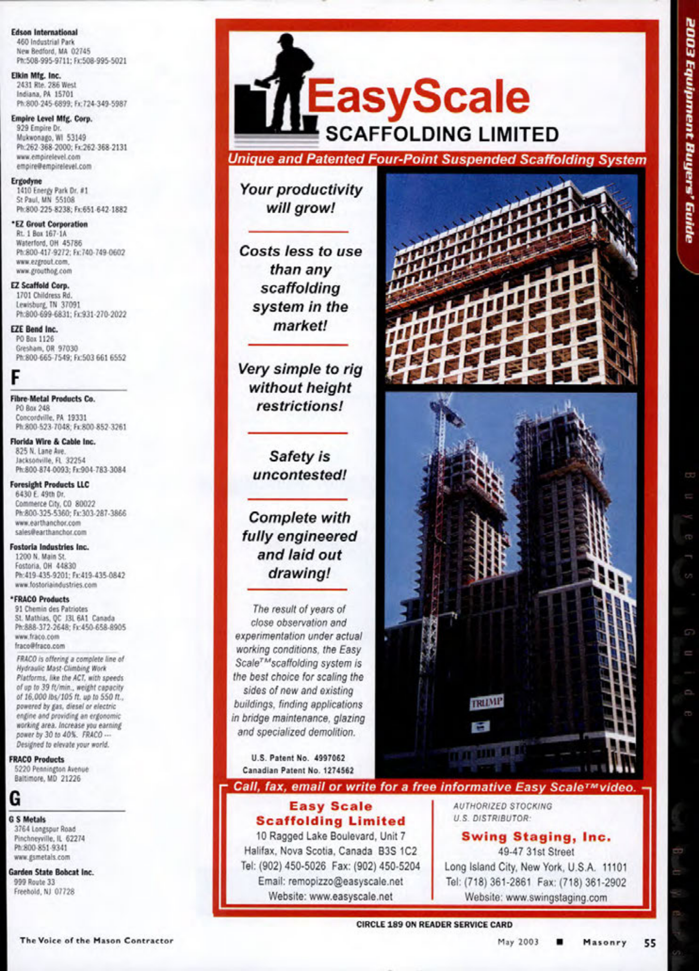 Masonry Magazine May 2003 Page. 57