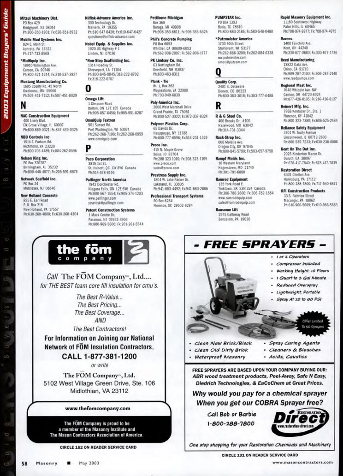 Masonry Magazine May 2003 Page. 60