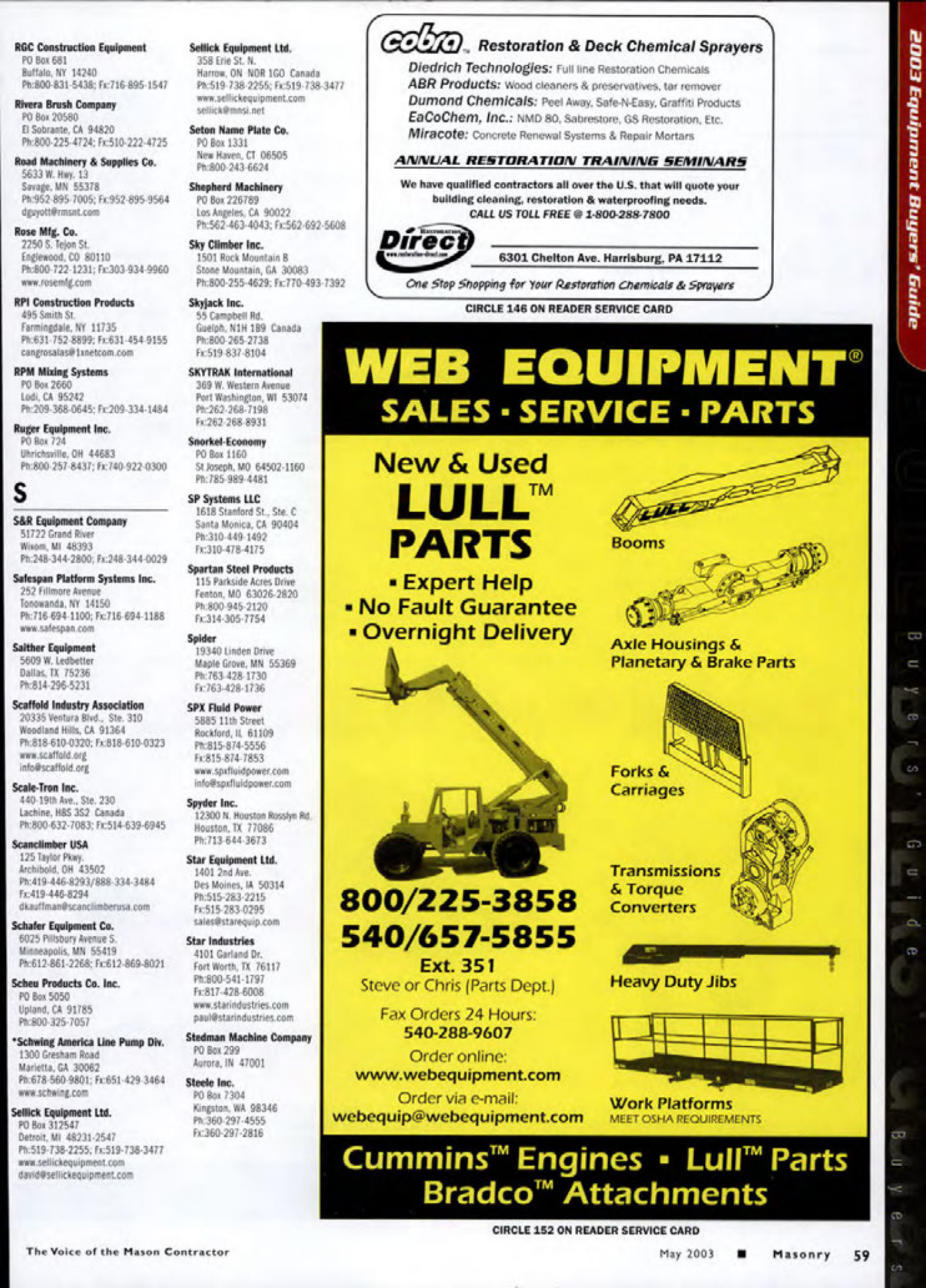 Masonry Magazine May 2003 Page. 61