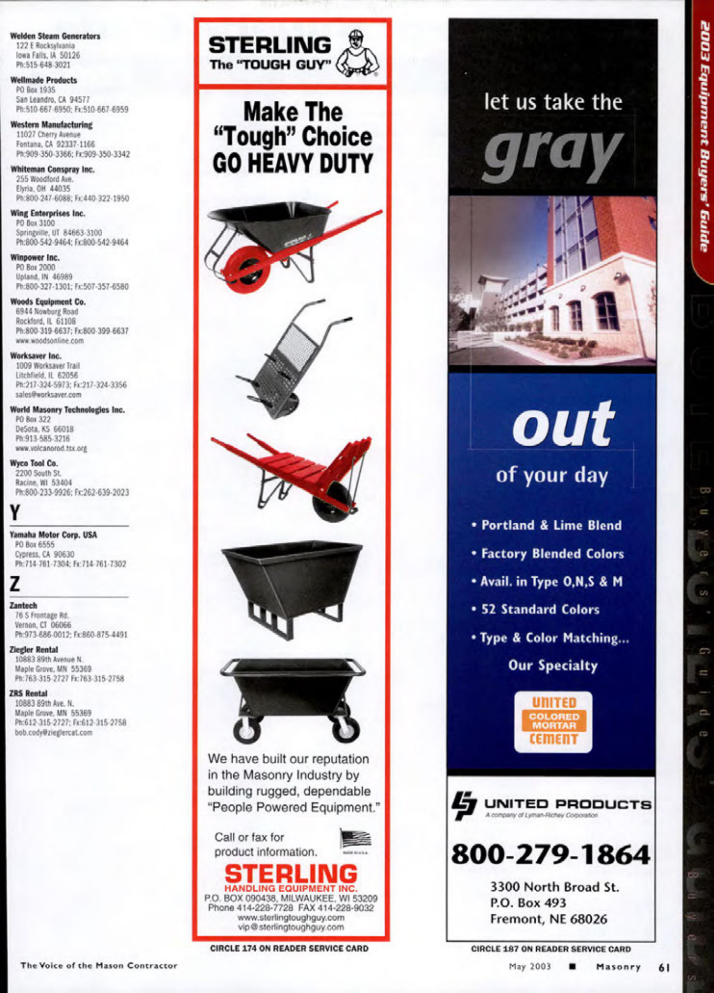 Masonry Magazine May 2003 Page. 63