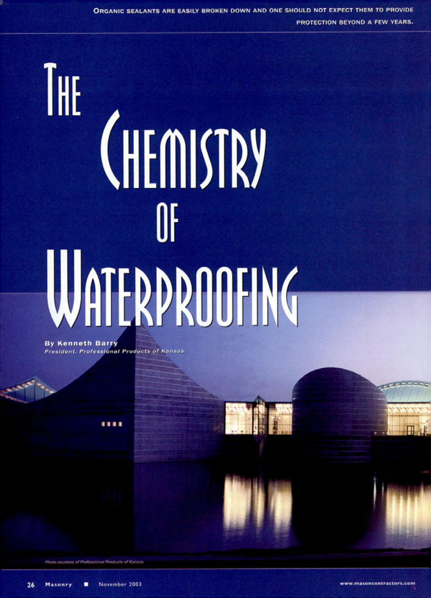 Masonry Magazine November 2003 Page. 28