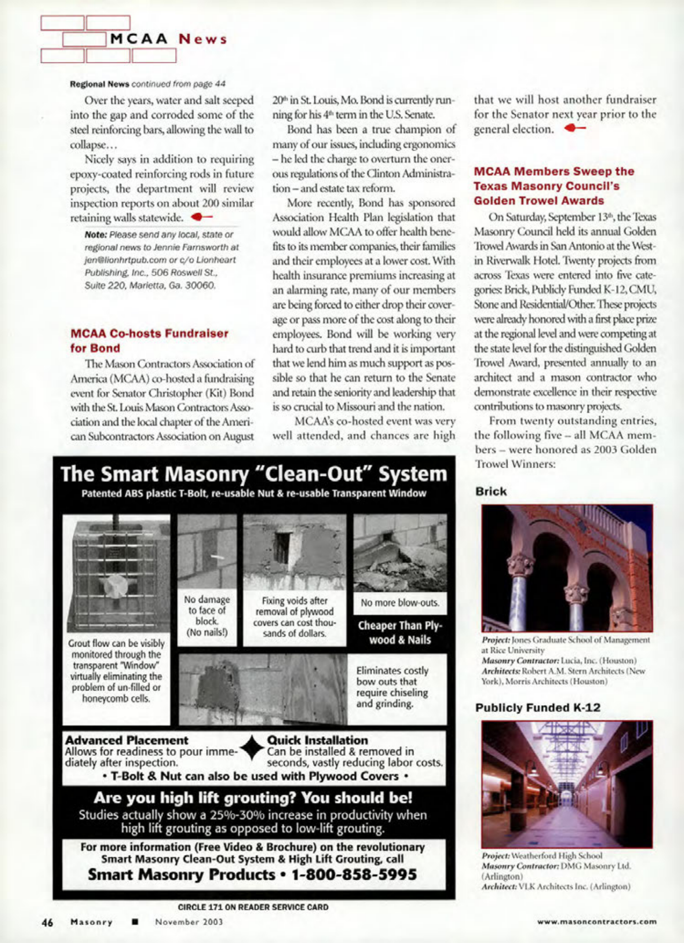 Masonry Magazine November 2003 Page. 48
