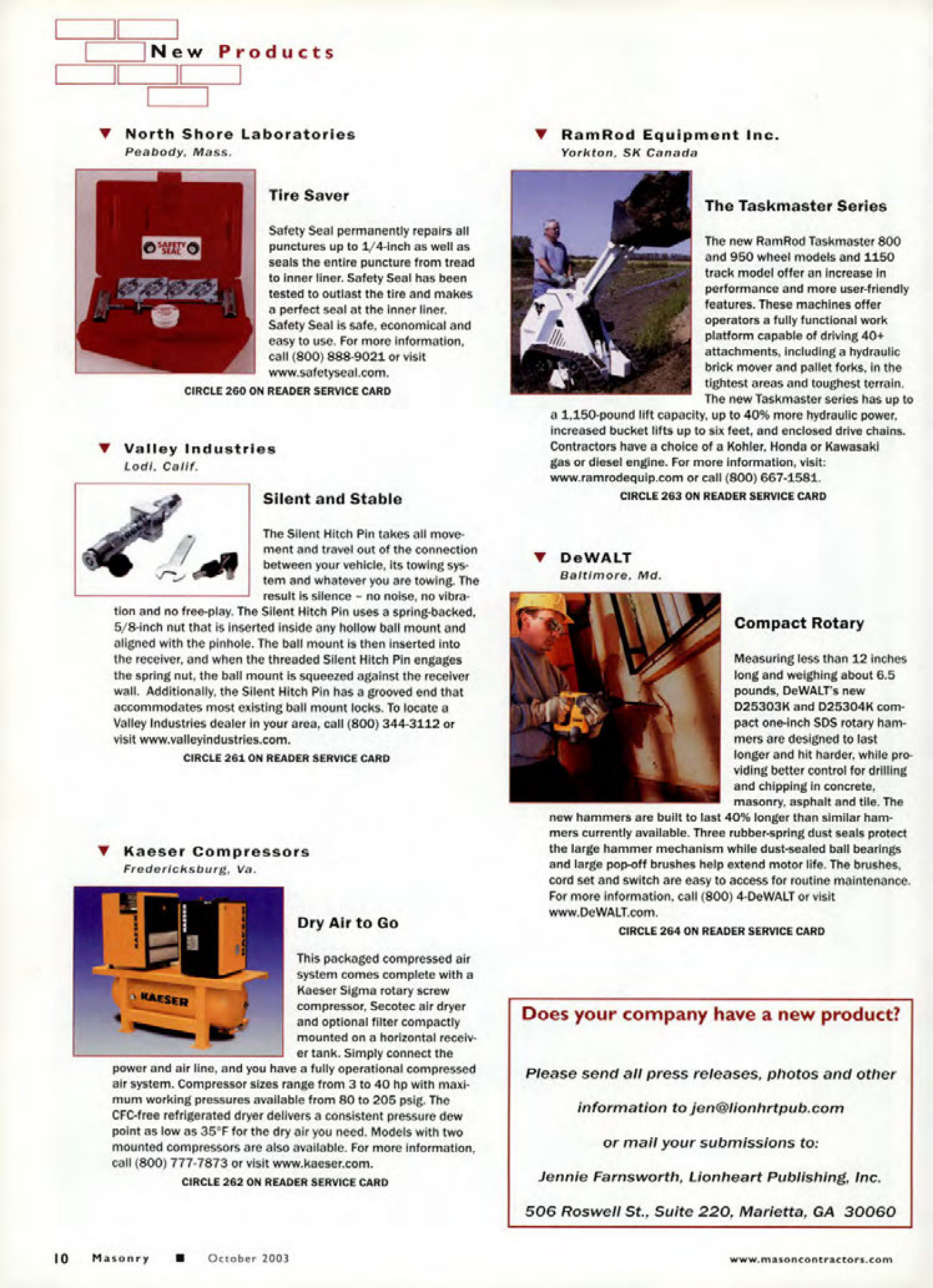 Masonry Magazine October 2003 Page. 12