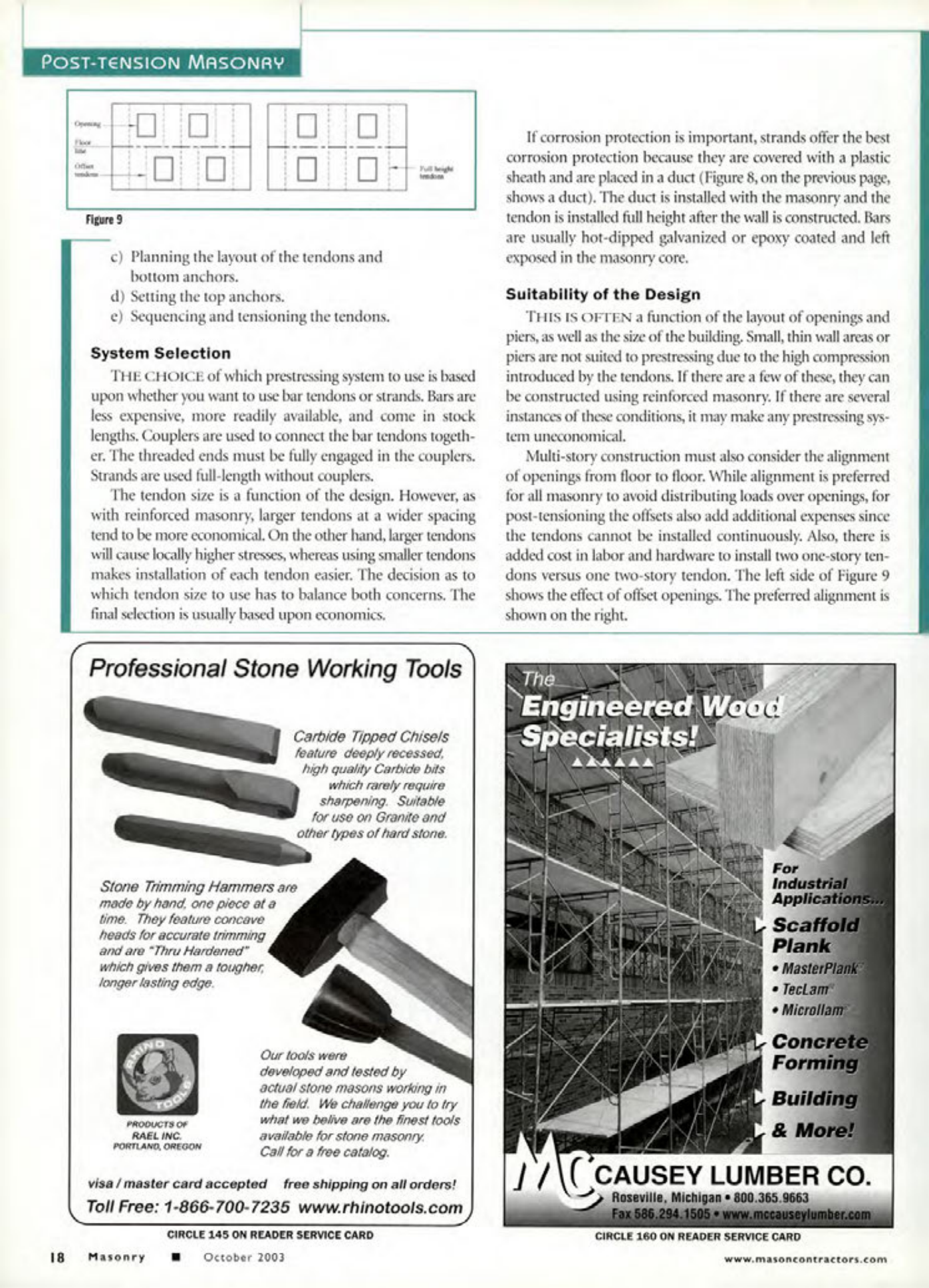 Masonry Magazine October 2003 Page. 20