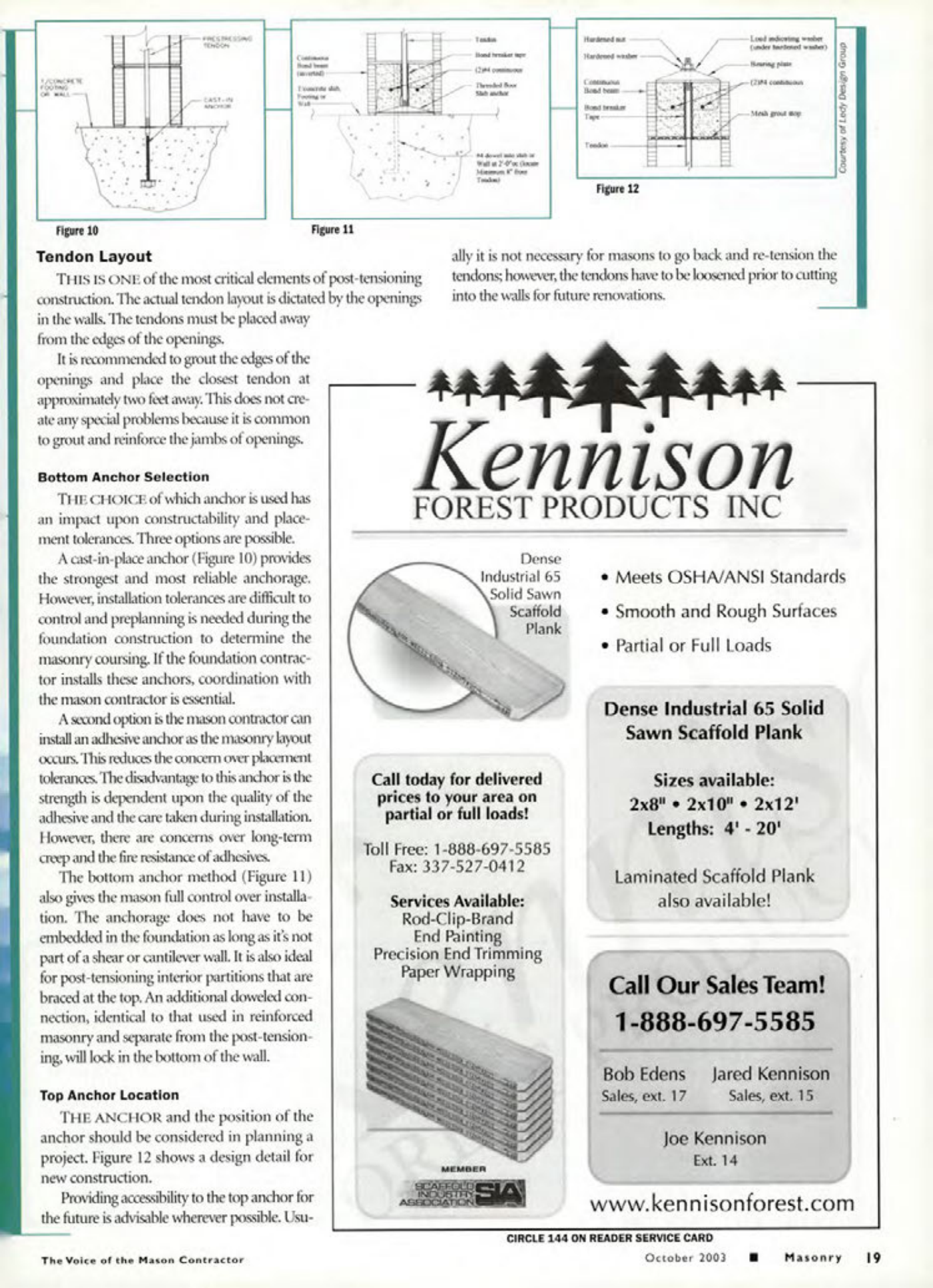 Masonry Magazine October 2003 Page. 21