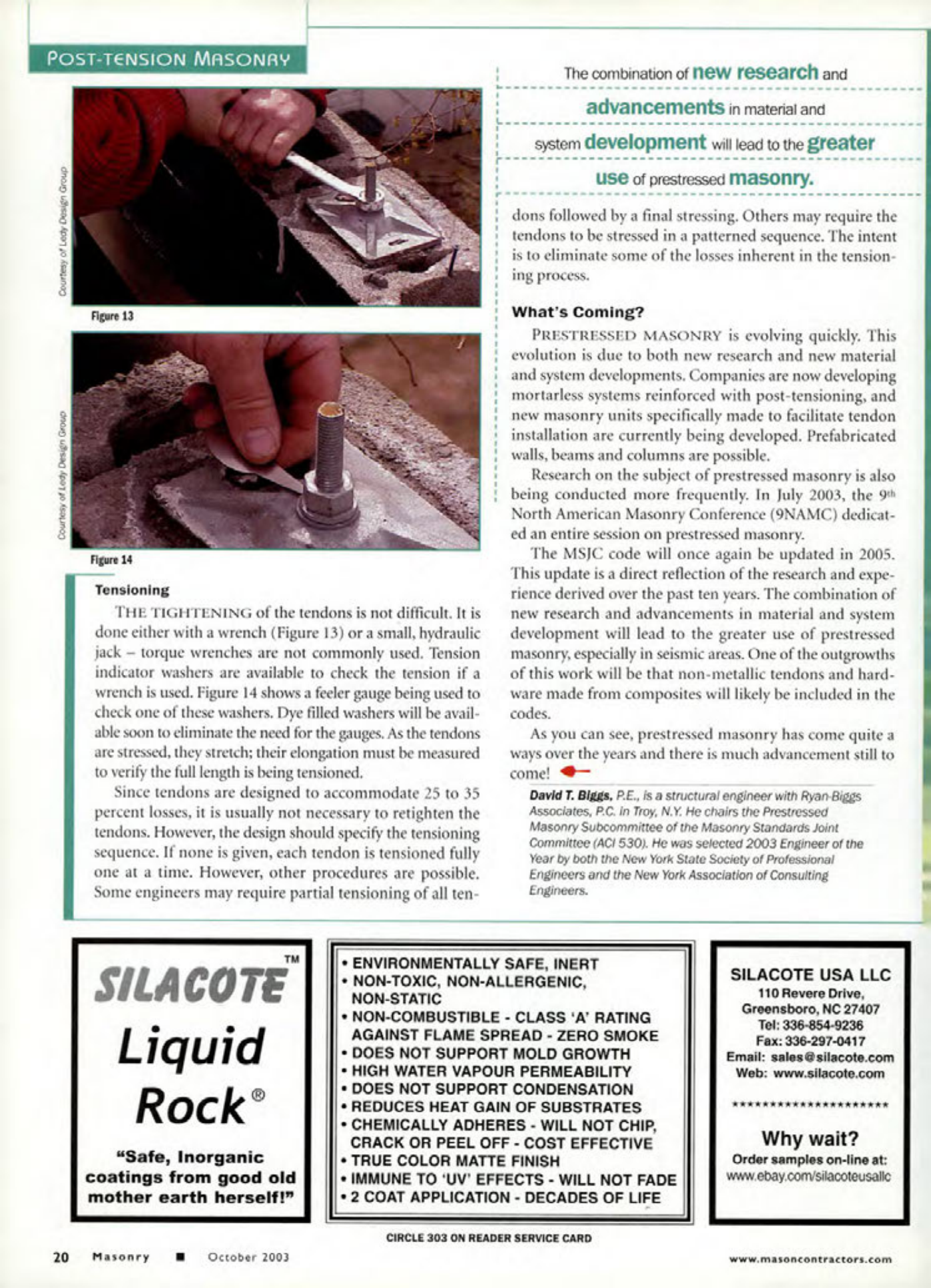 Masonry Magazine October 2003 Page. 22