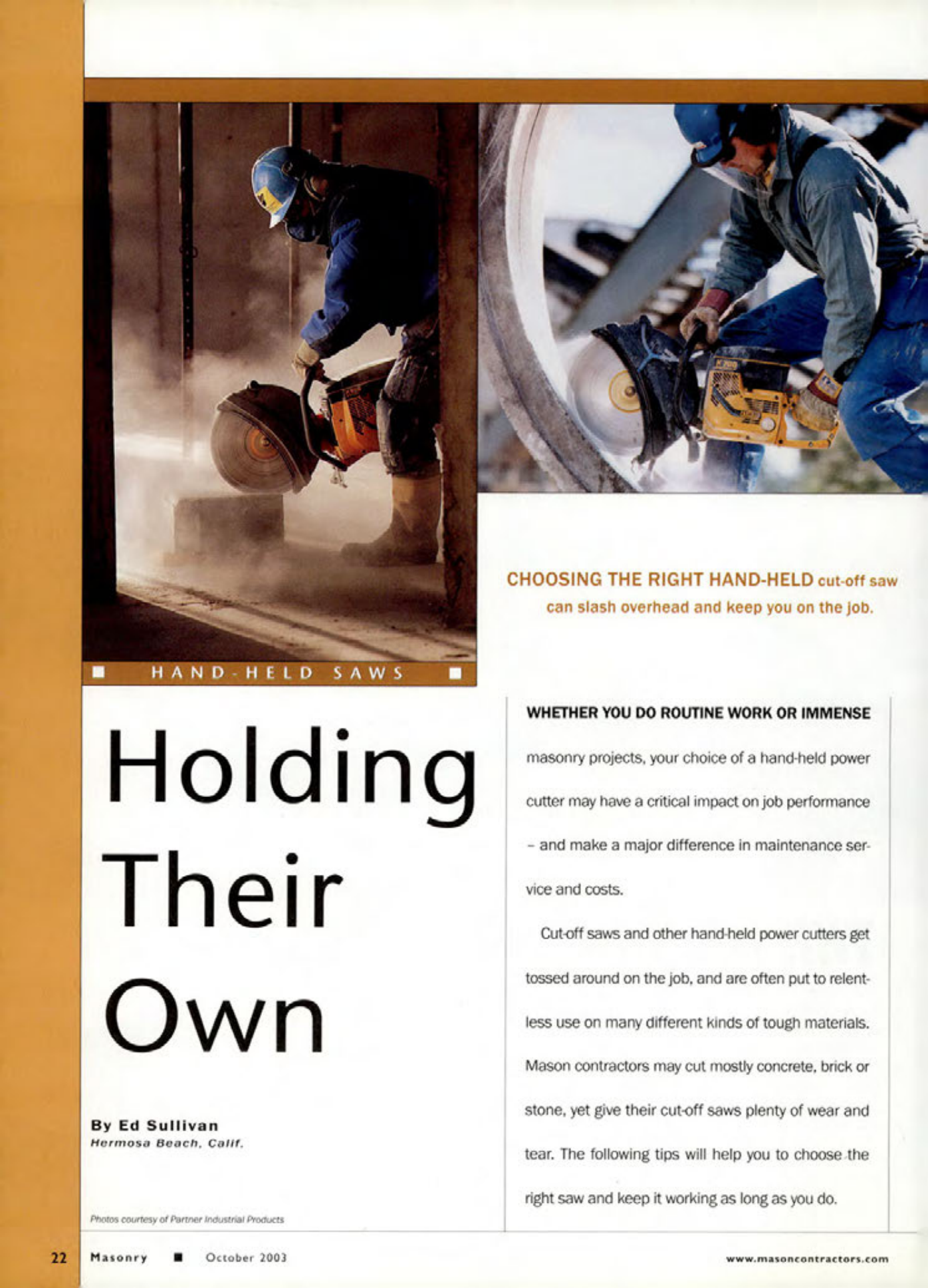 Masonry Magazine October 2003 Page. 24