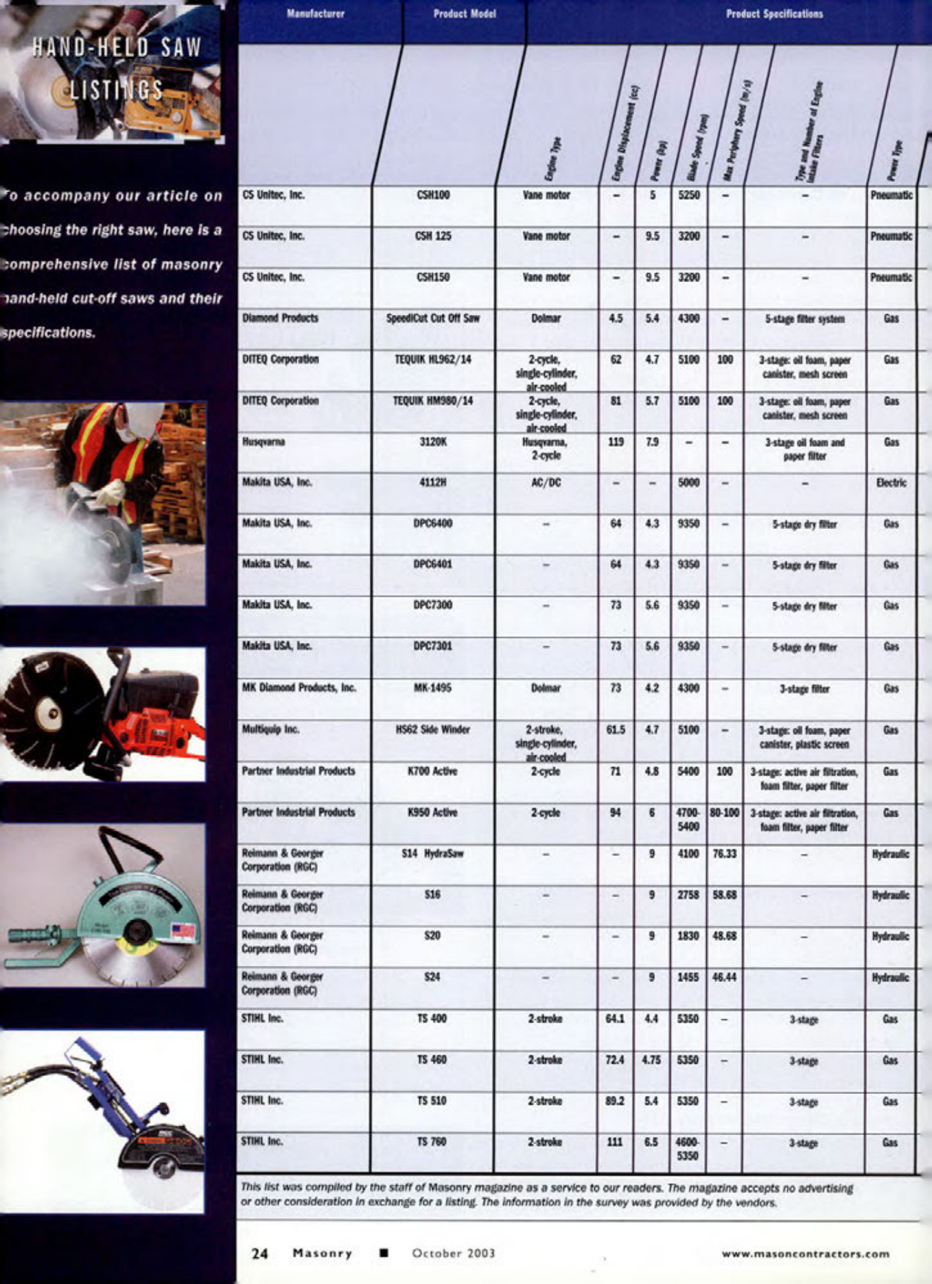 Masonry Magazine October 2003 Page. 26