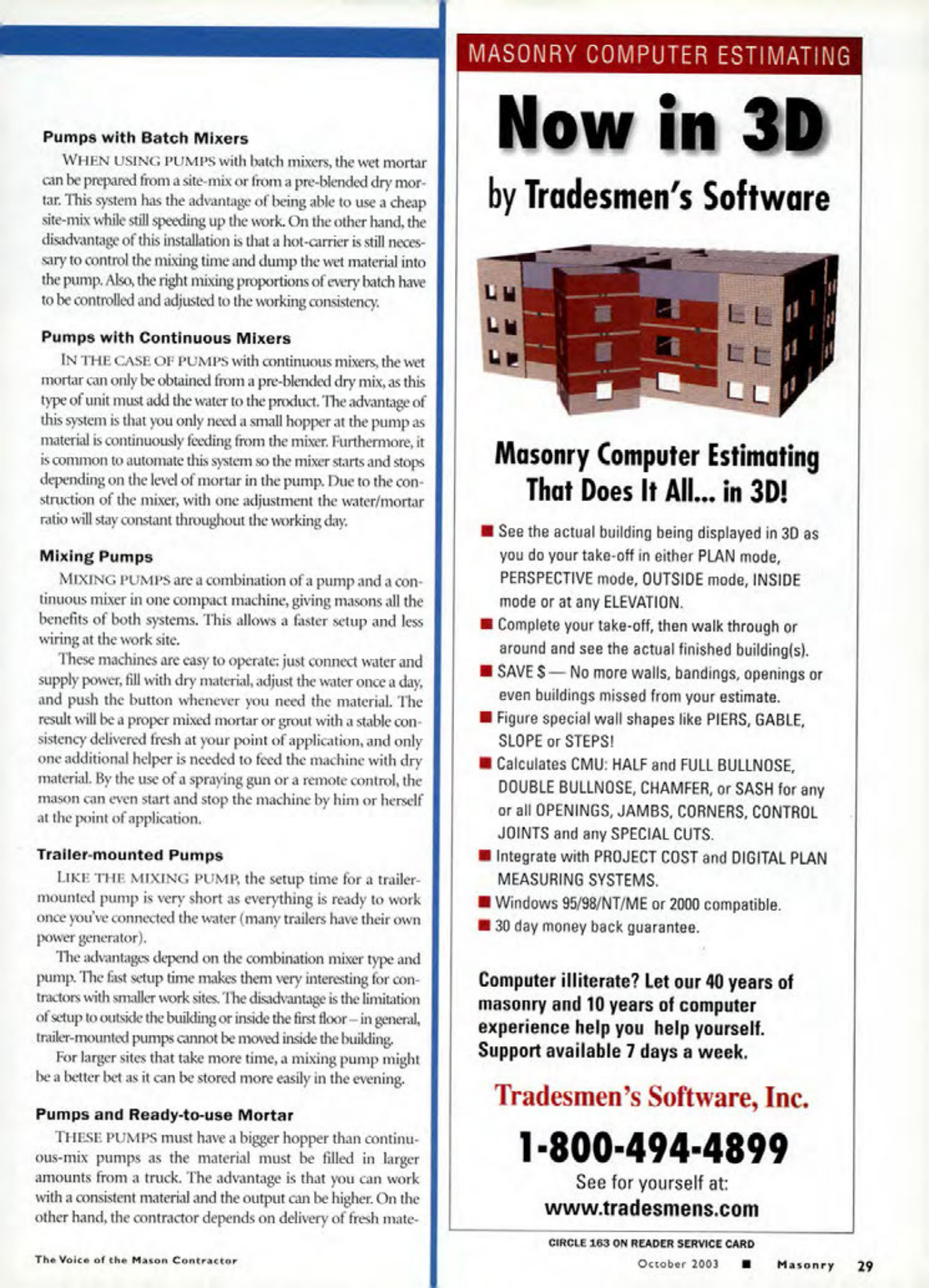 Masonry Magazine October 2003 Page. 31