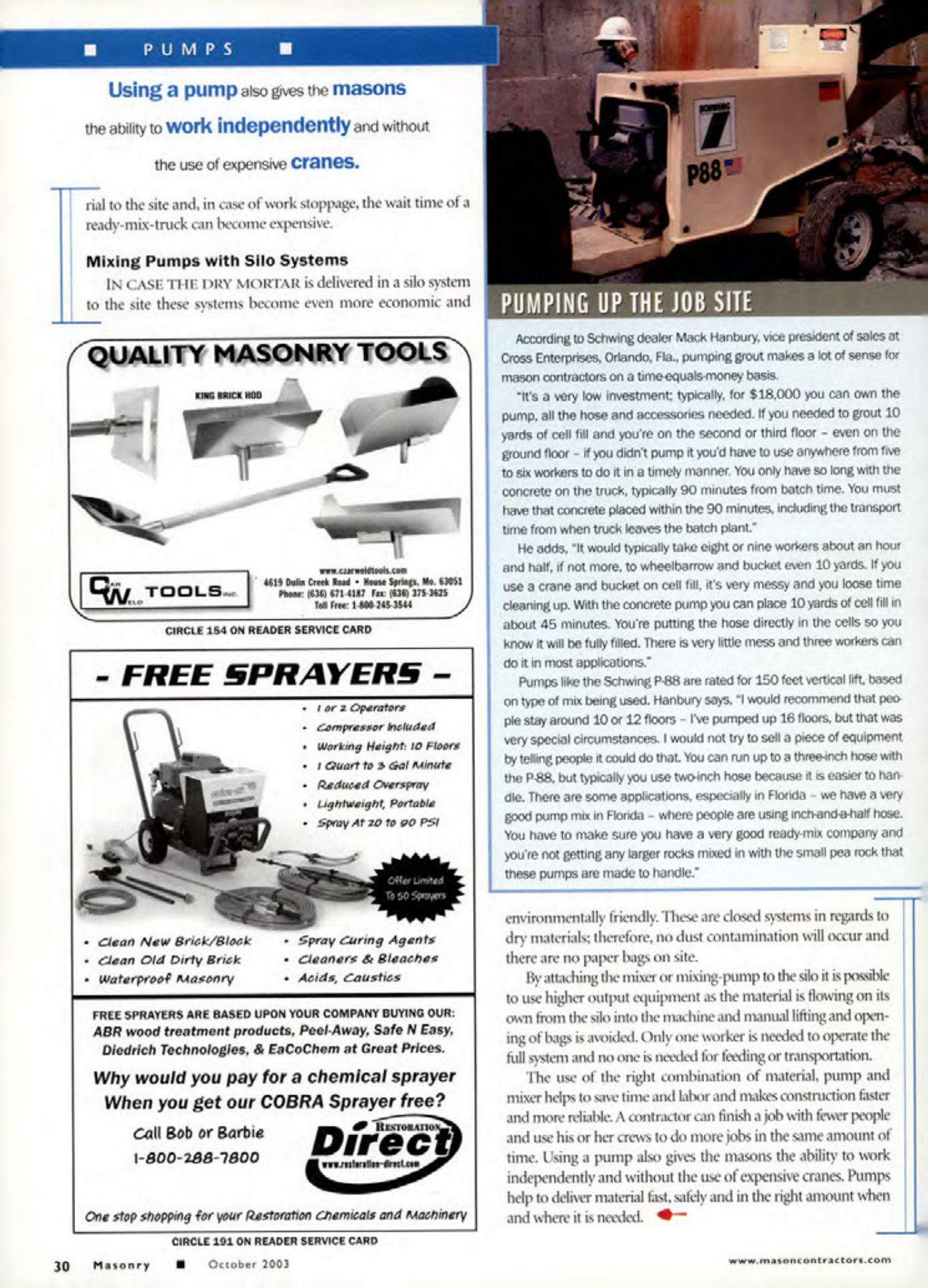 Masonry Magazine October 2003 Page. 32