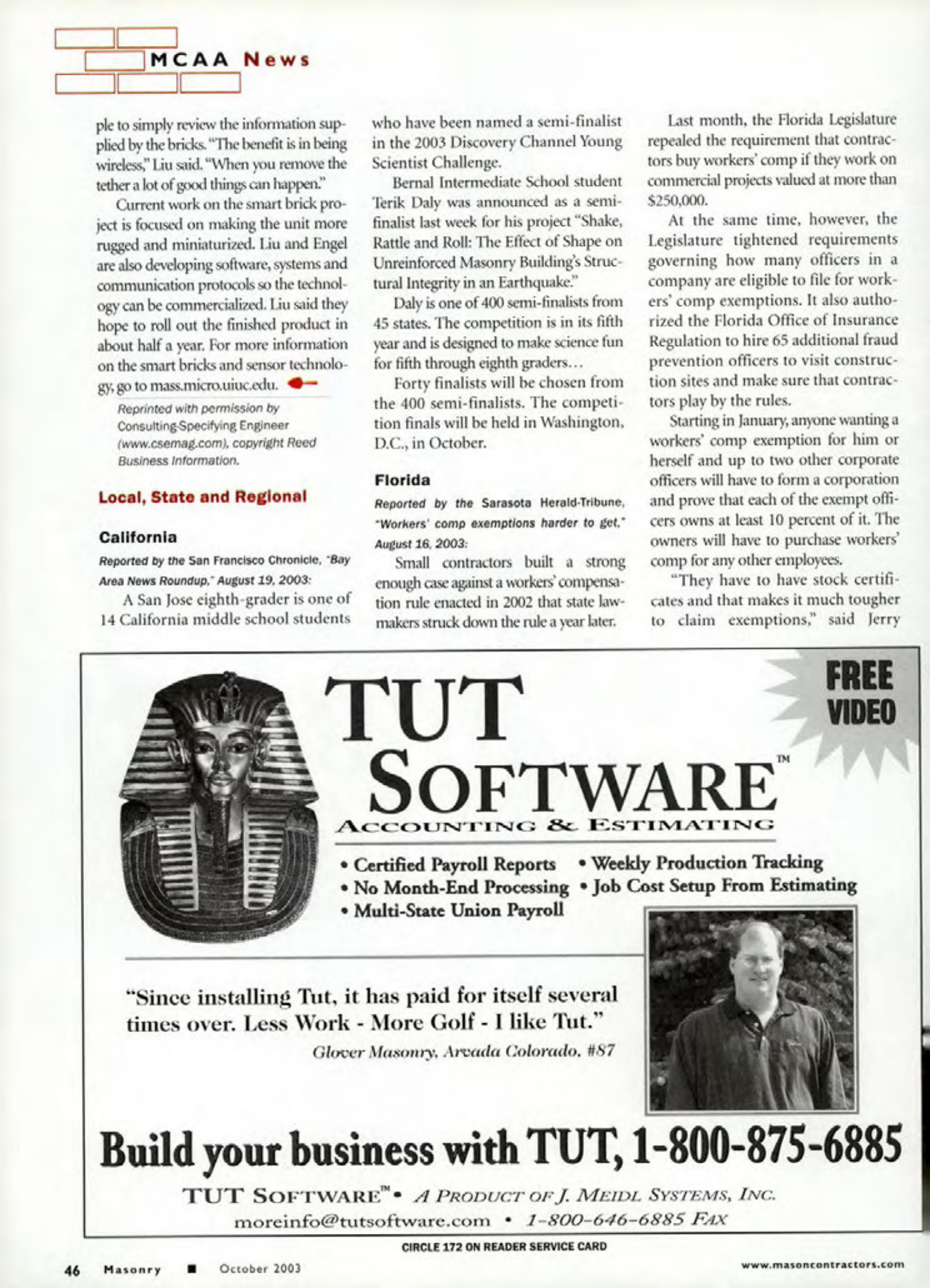 Masonry Magazine October 2003 Page. 48