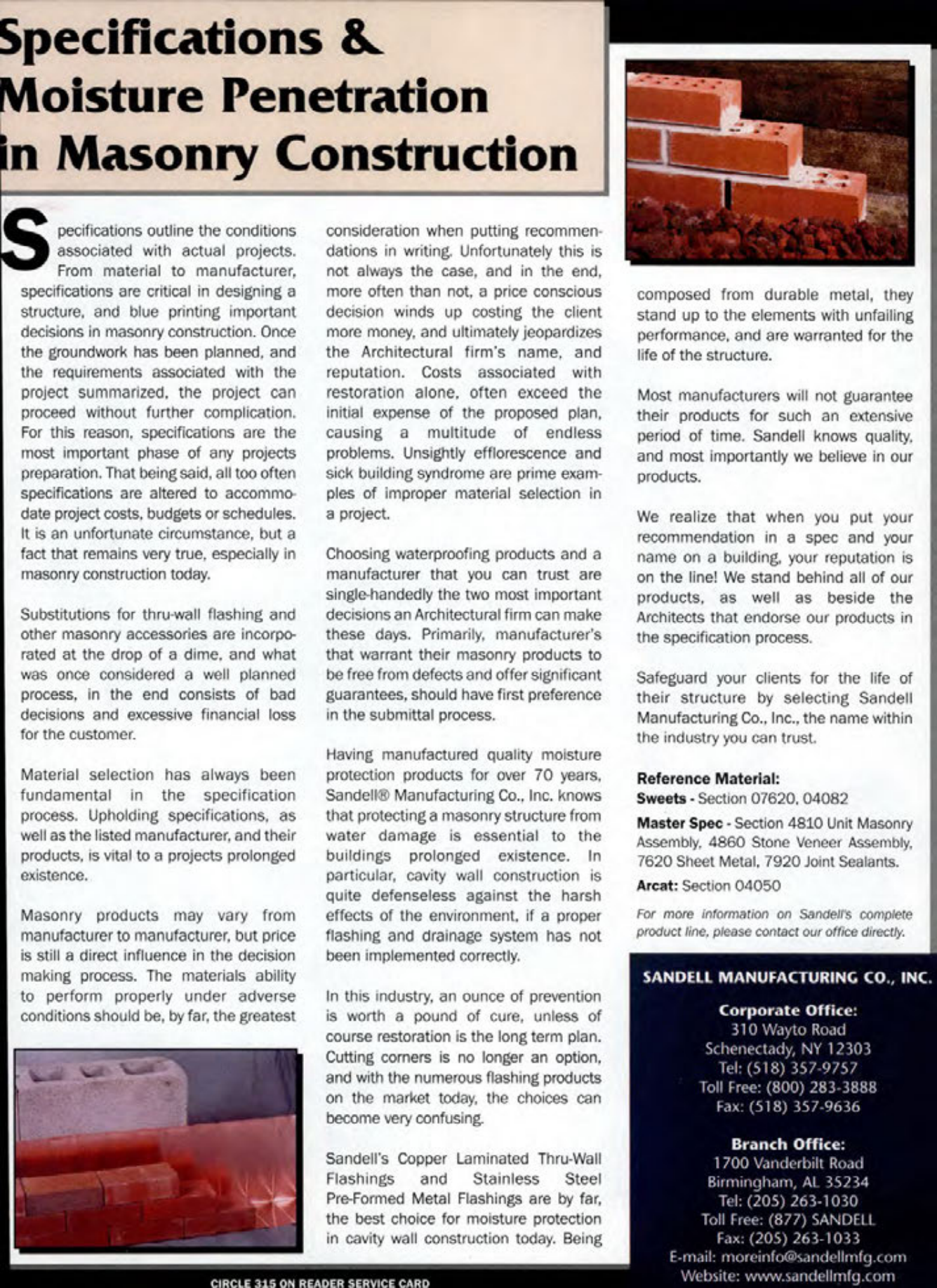 Masonry Magazine April 2004 Page. 19