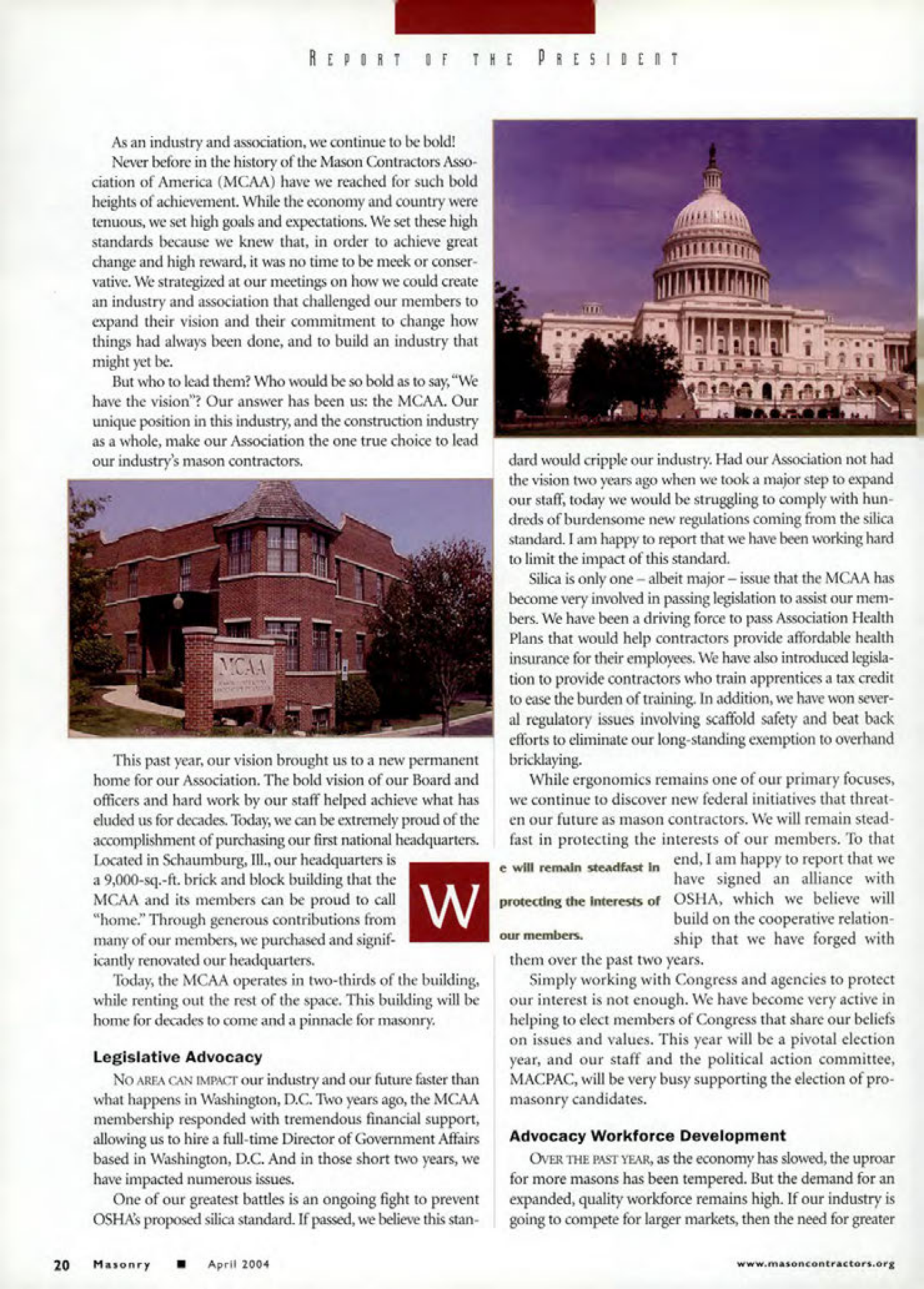 Masonry Magazine April 2004 Page. 22