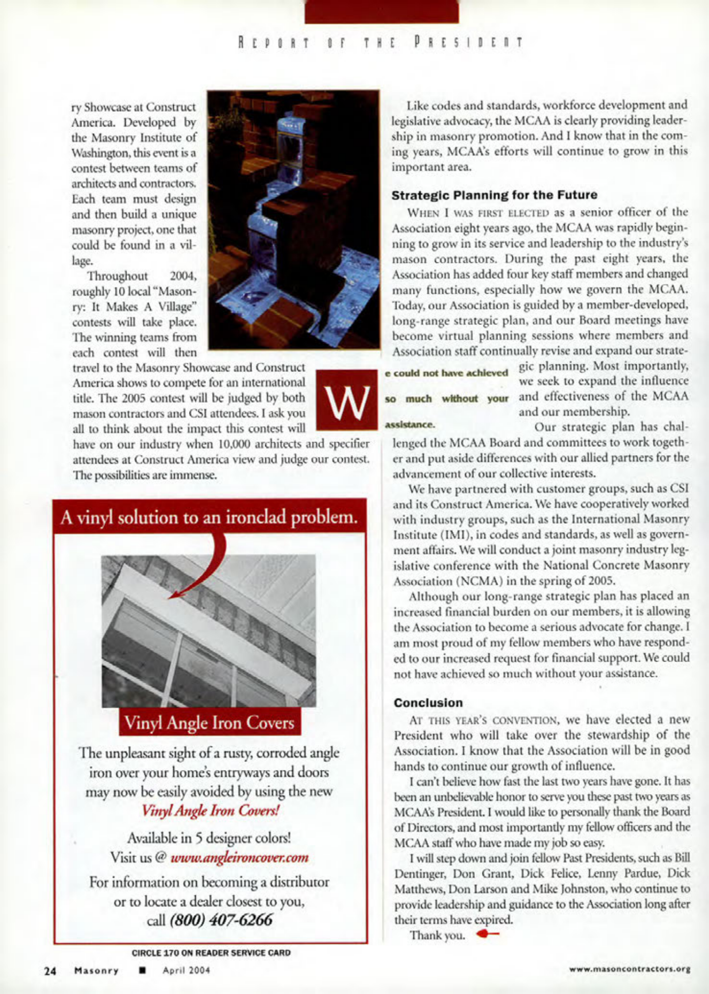 Masonry Magazine April 2004 Page. 26