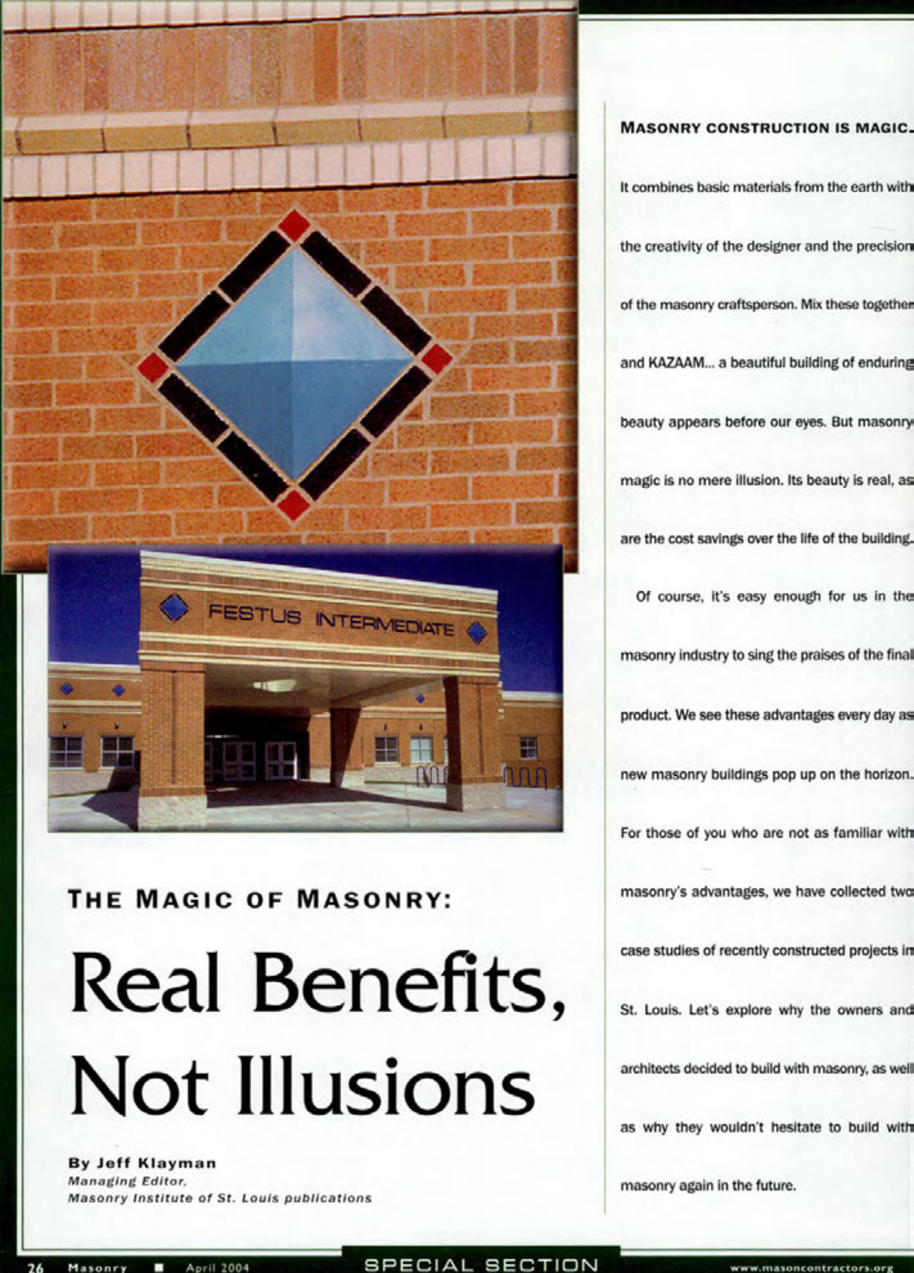 Masonry Magazine April 2004 Page. 28