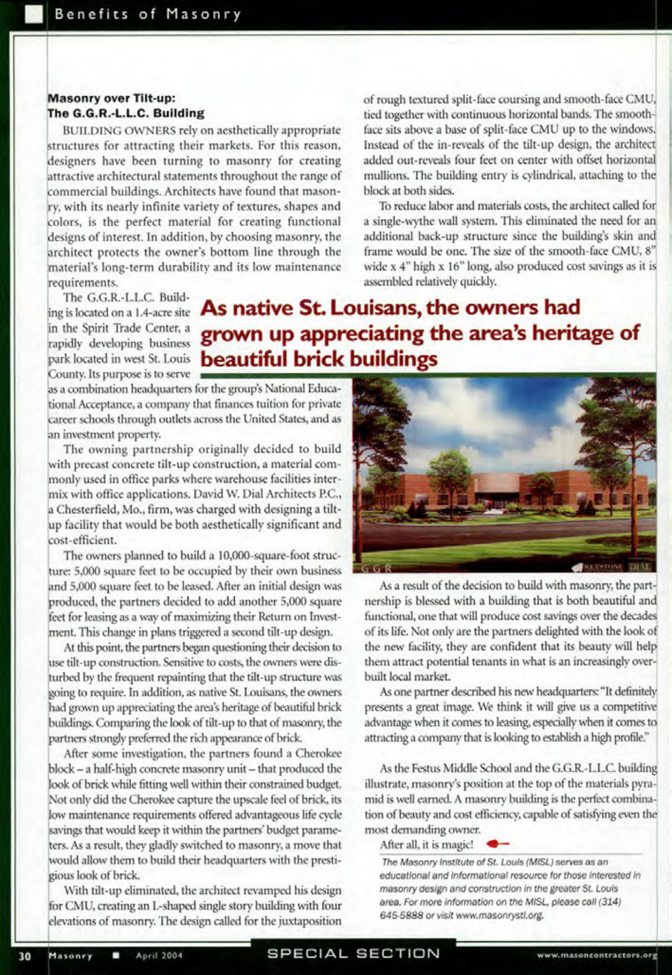 Masonry Magazine April 2004 Page. 32