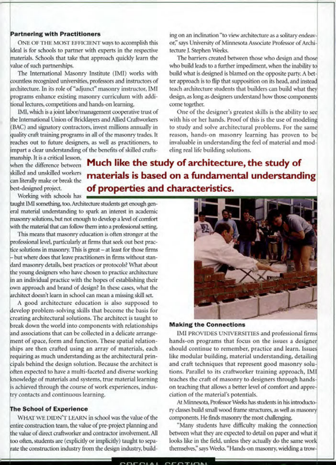Masonry Magazine April 2004 Page. 37