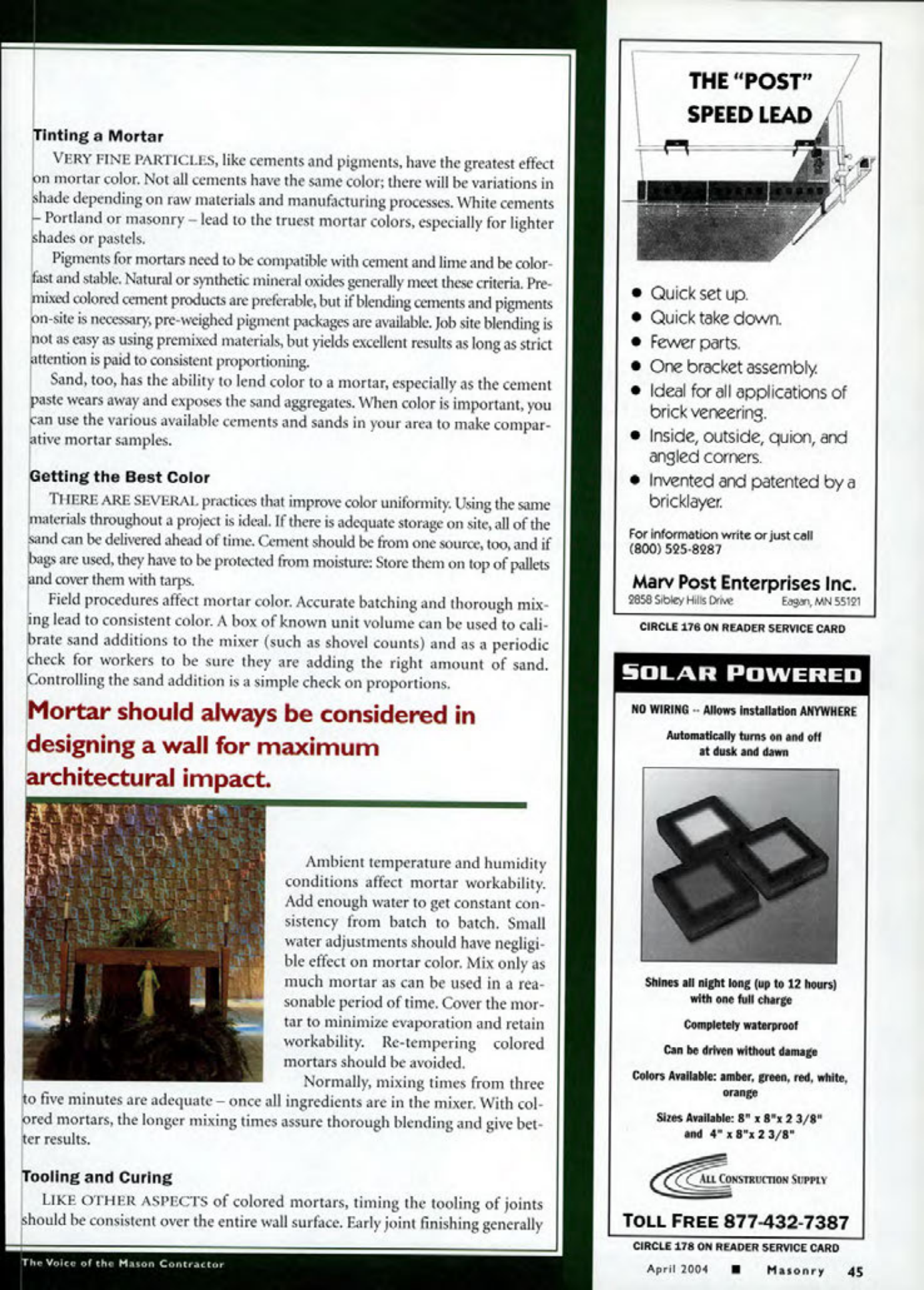 Masonry Magazine April 2004 Page. 47