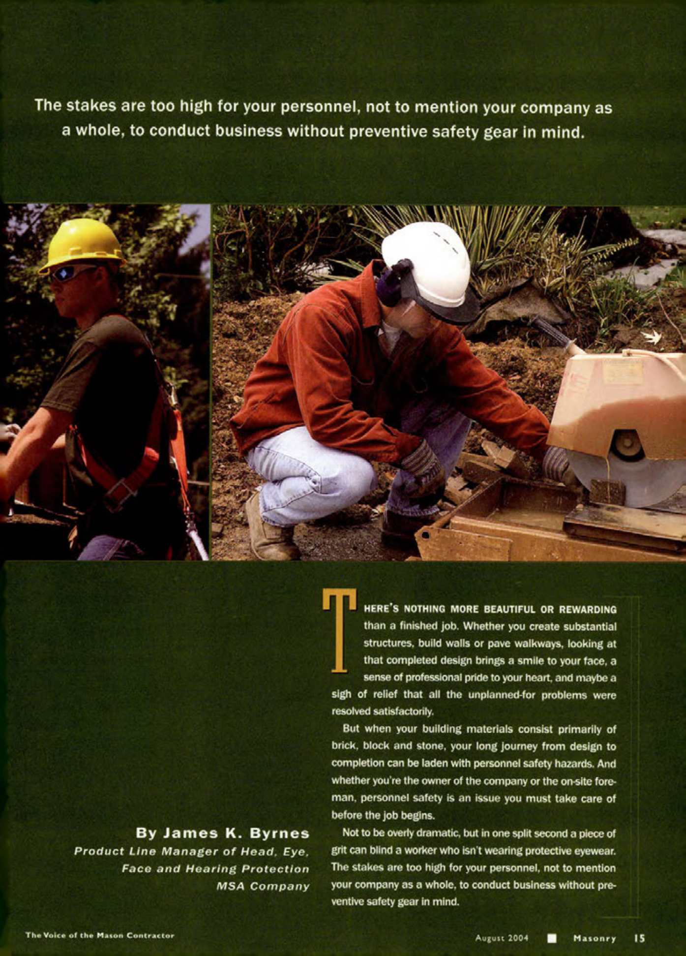 Masonry Magazine August 2004 Page. 17