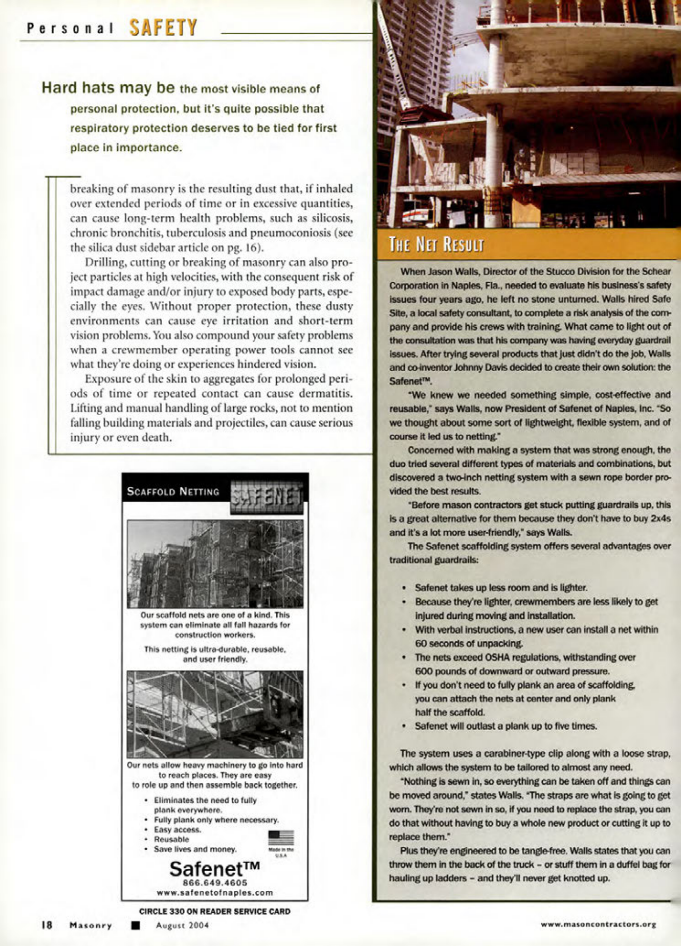 Masonry Magazine August 2004 Page. 20