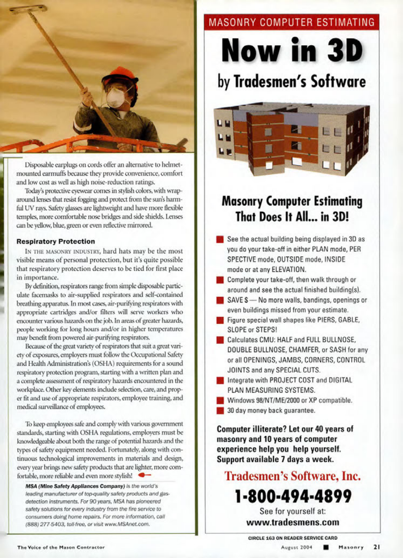 Masonry Magazine August 2004 Page. 23