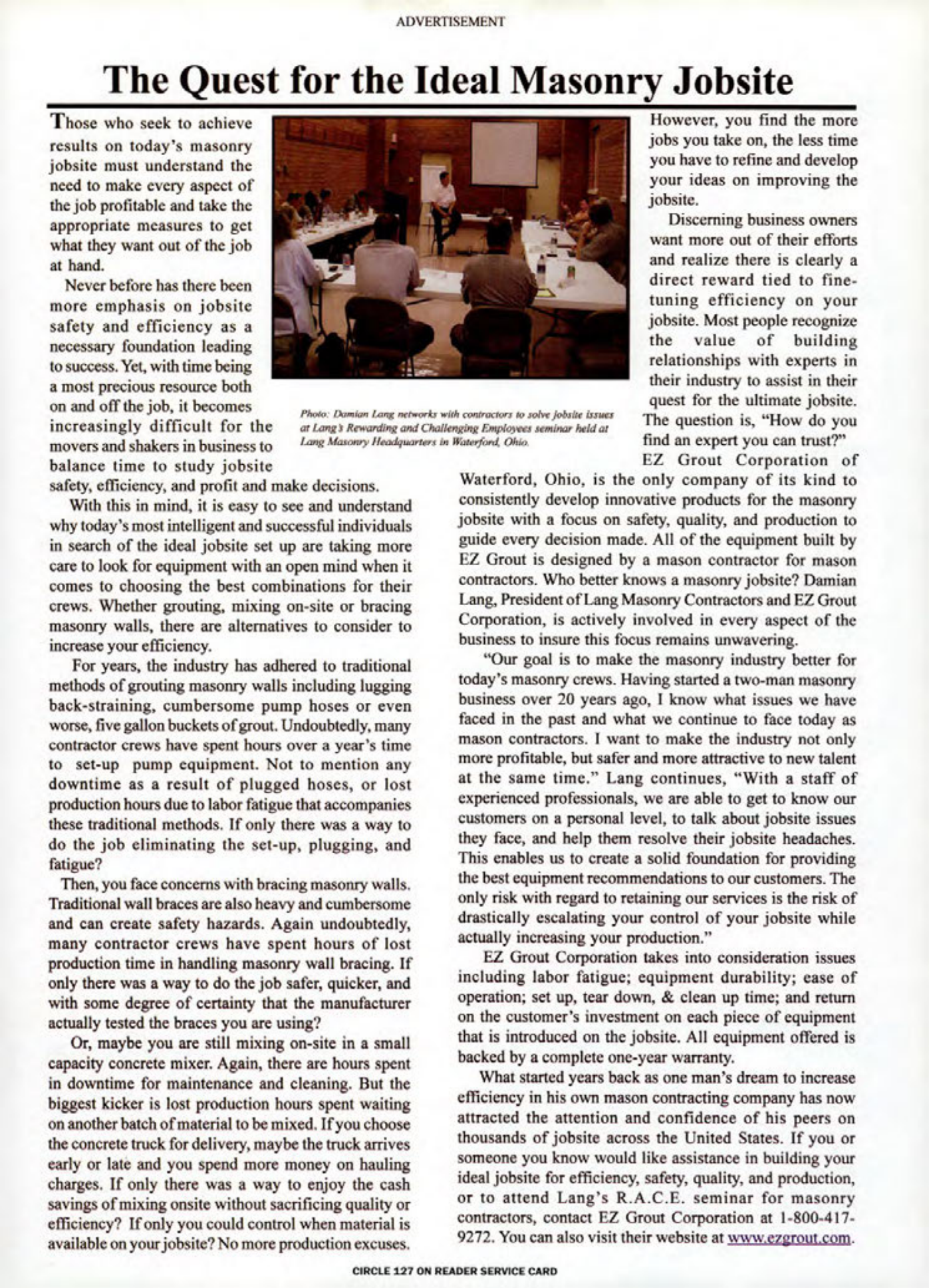 Masonry Magazine August 2004 Page. 29