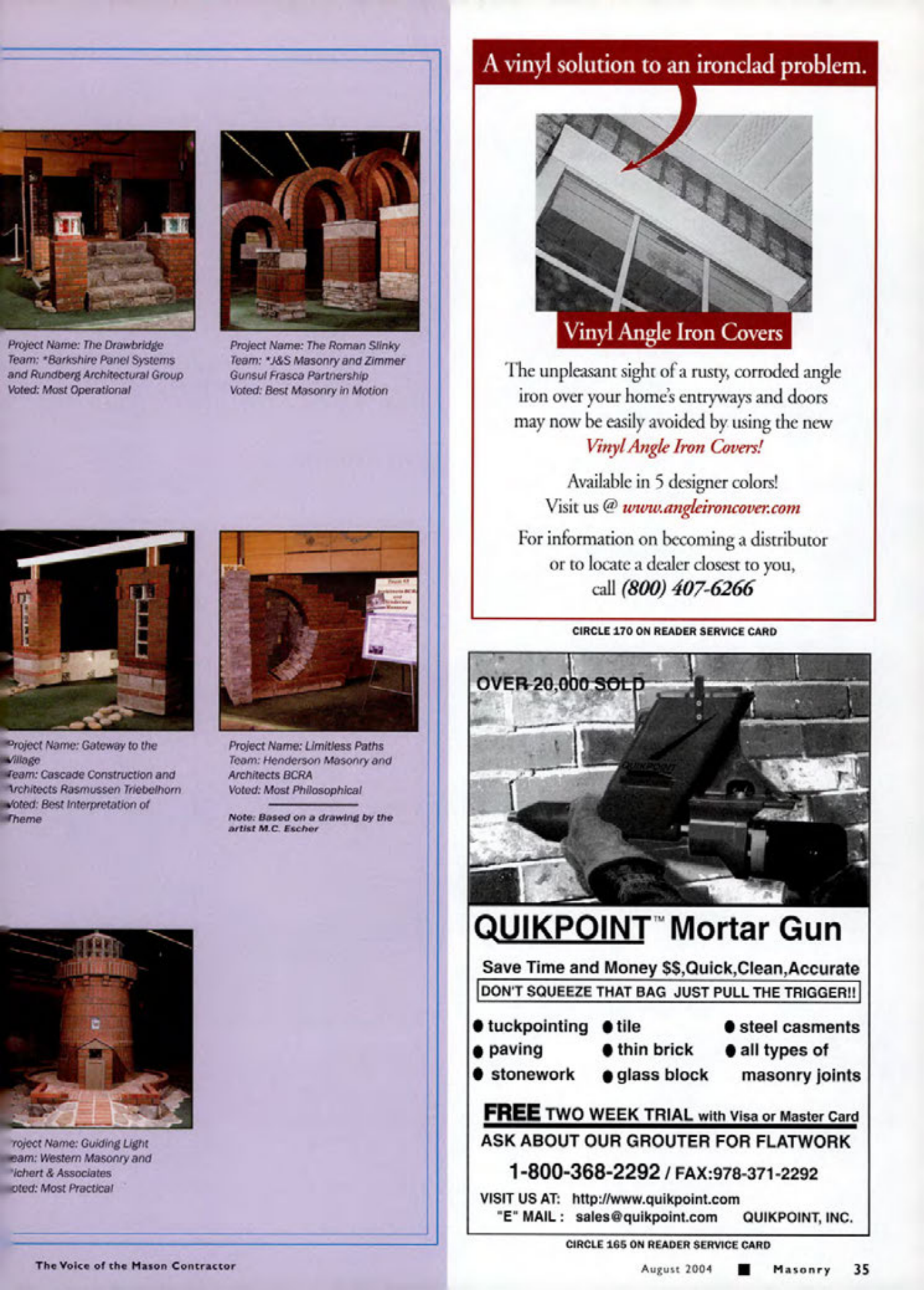 Masonry Magazine August 2004 Page. 37
