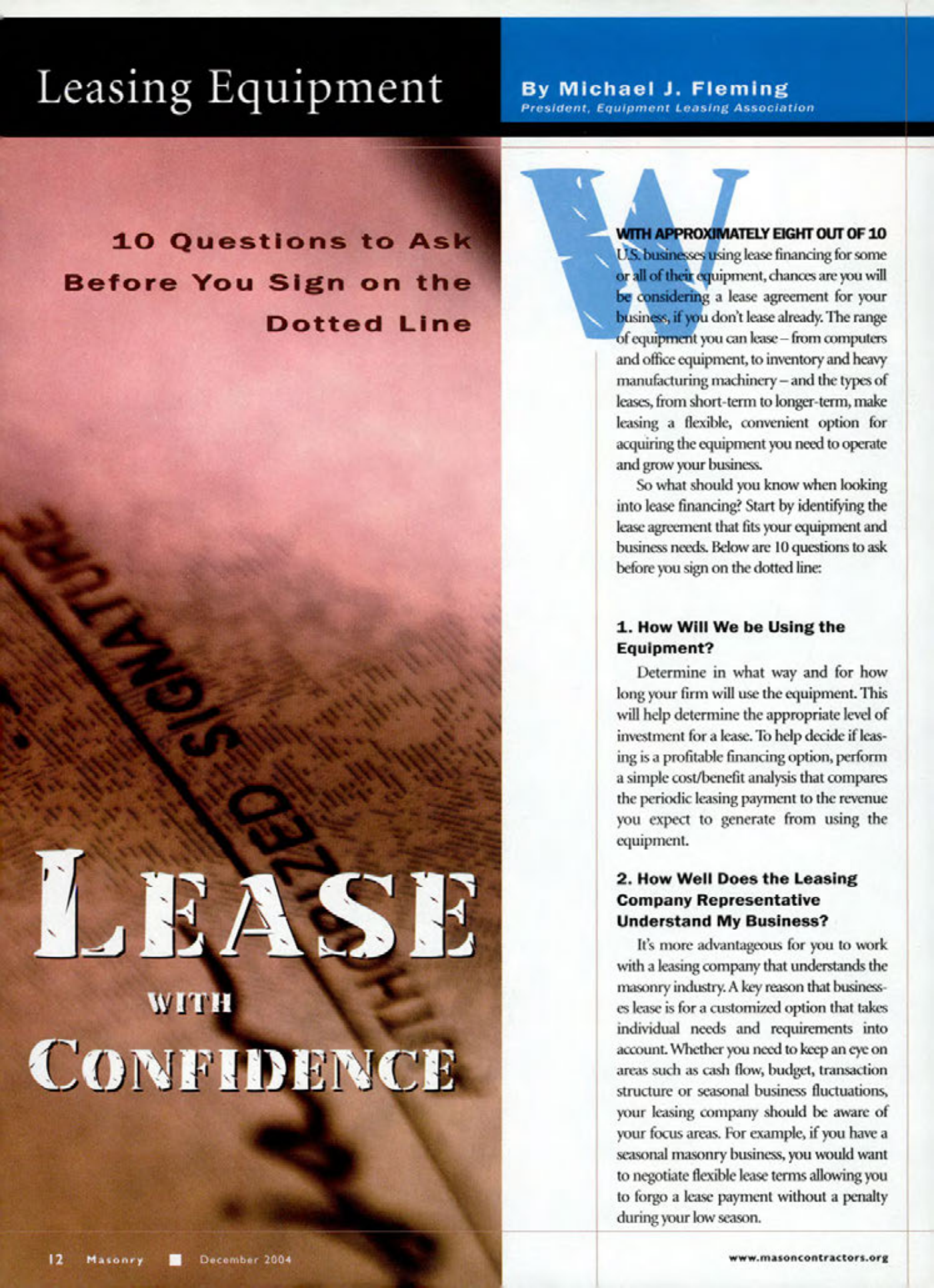 Masonry Magazine December 2004 Page. 11