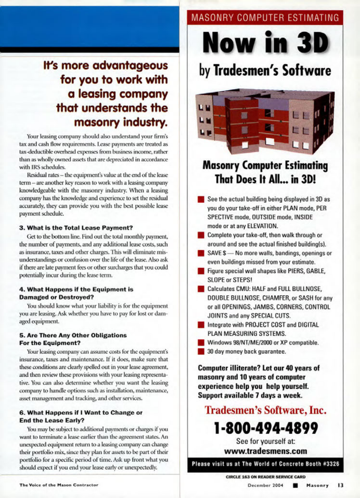 Masonry Magazine December 2004 Page. 12