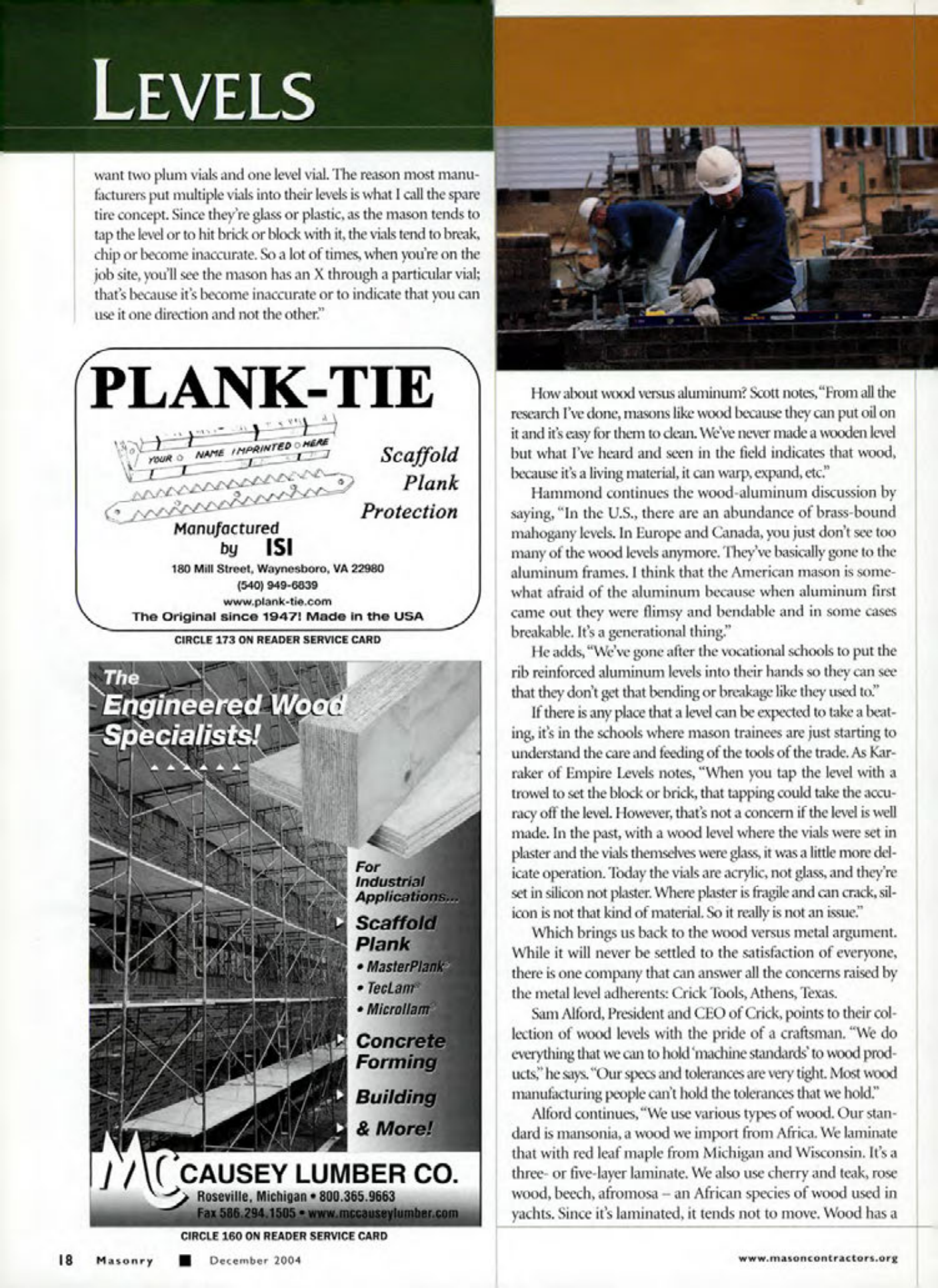Masonry Magazine December 2004 Page. 17