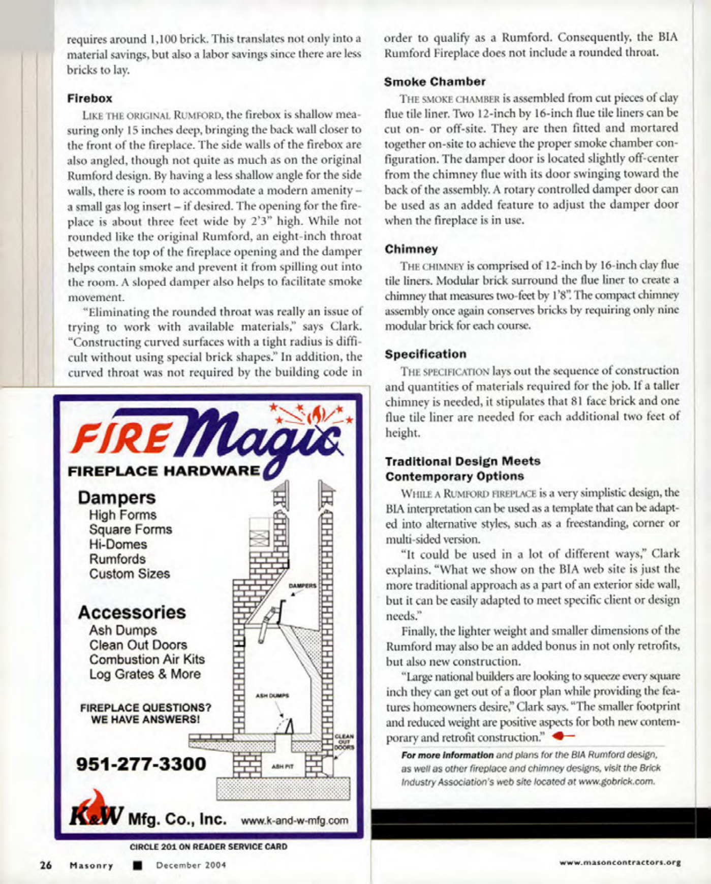 Masonry Magazine December 2004 Page. 25