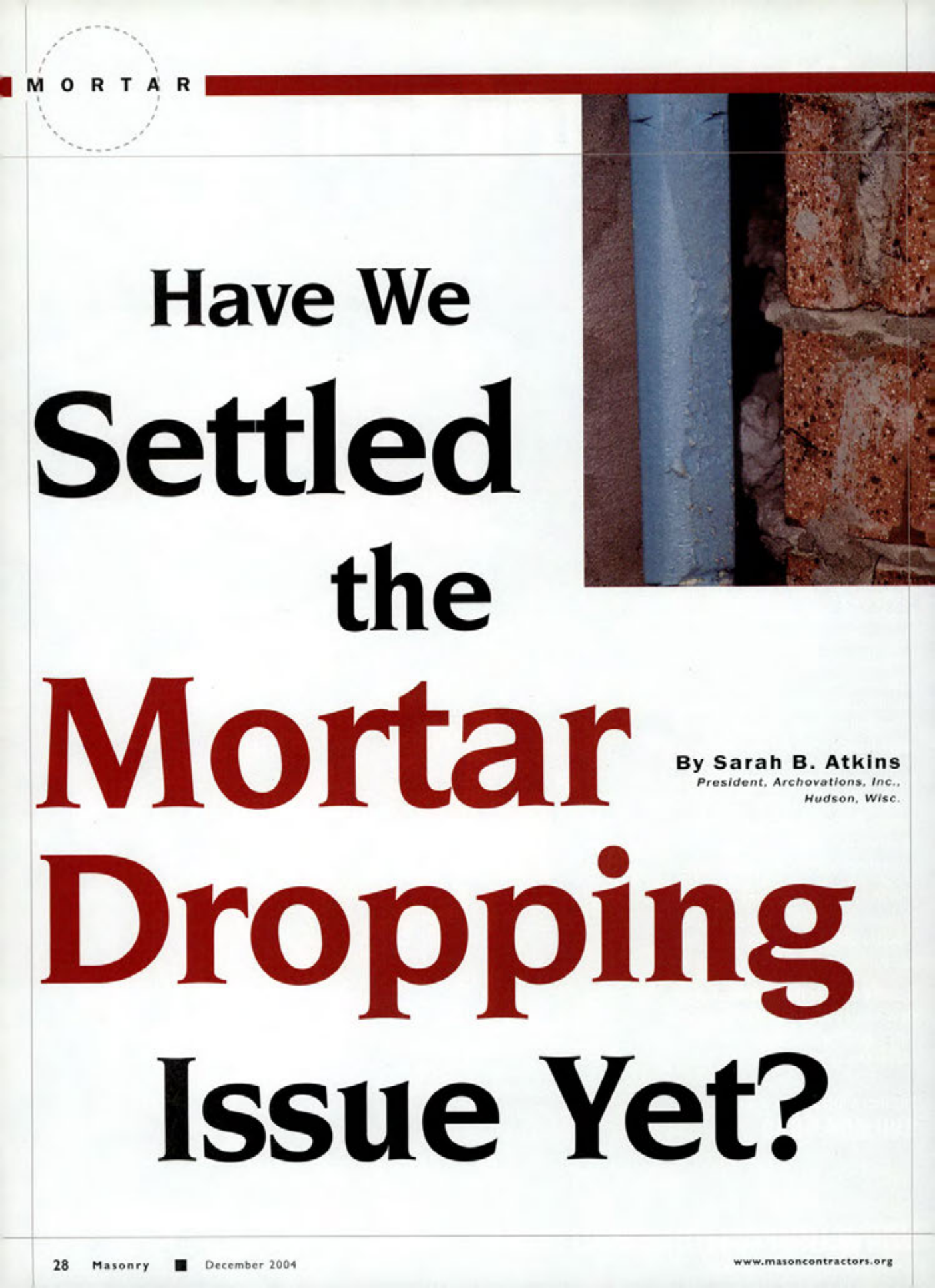 Masonry Magazine December 2004 Page. 27