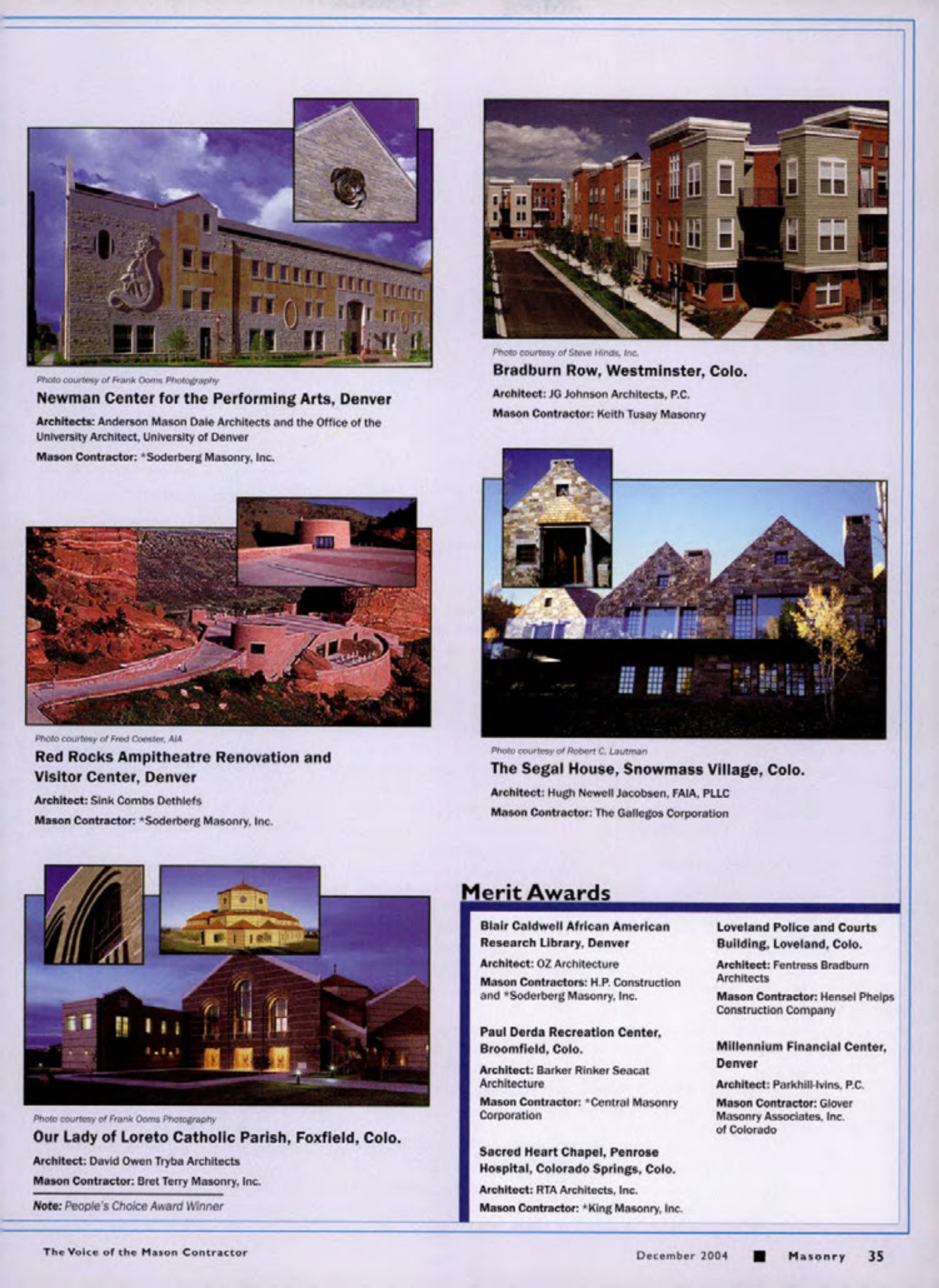 Masonry Magazine December 2004 Page. 34