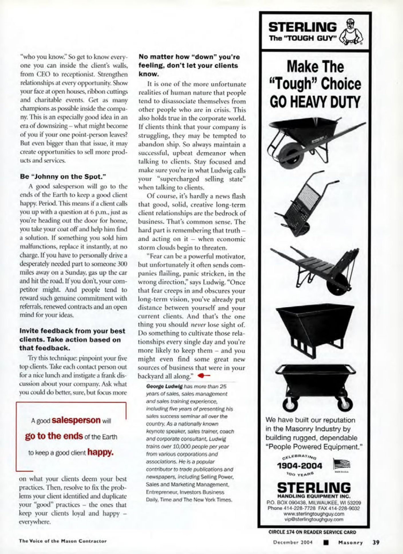 Masonry Magazine December 2004 Page. 38